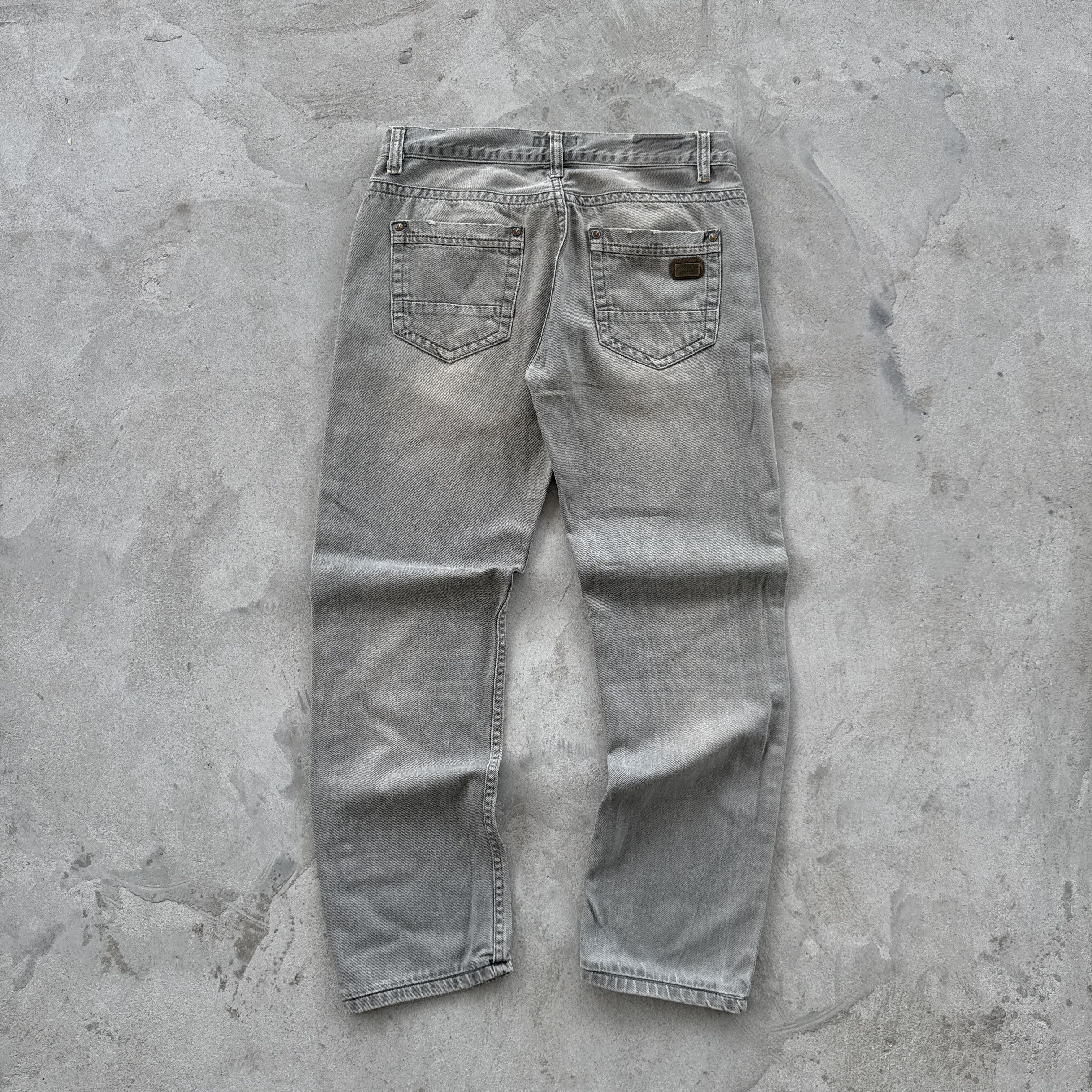 Dolce & Gabbana Dolce Gabbana Vintage Grey Denim Jeans Luxury Pants Size US 31 - 1 Thumbnail
