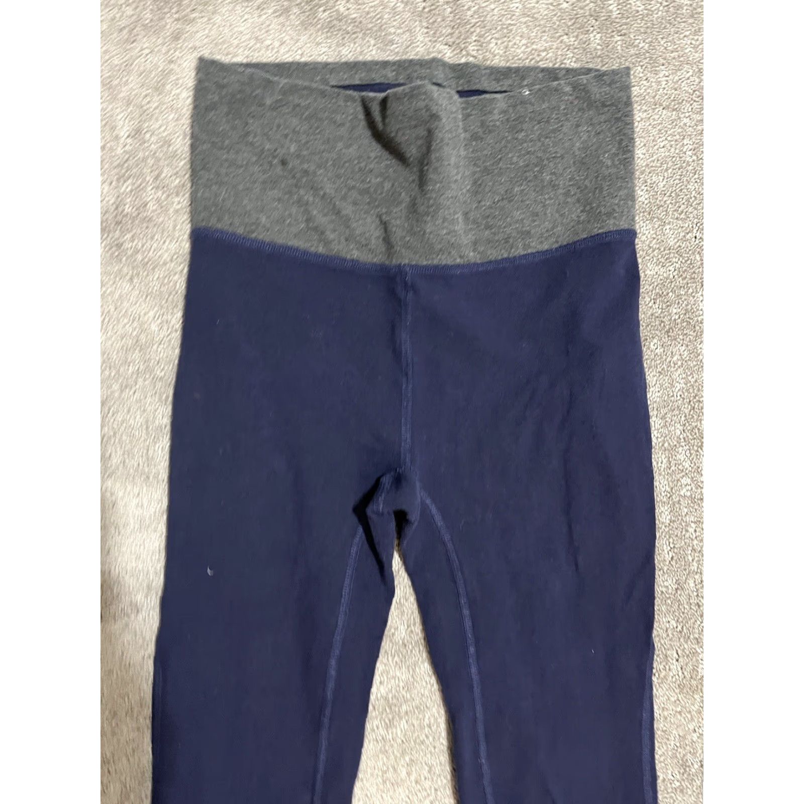 Gap VINTAGE GapFit Navy Blue Solid Capri Leggings Pants Women's Size Small Size 28" / US 6 / IT 42 - 2 Thumbnail
