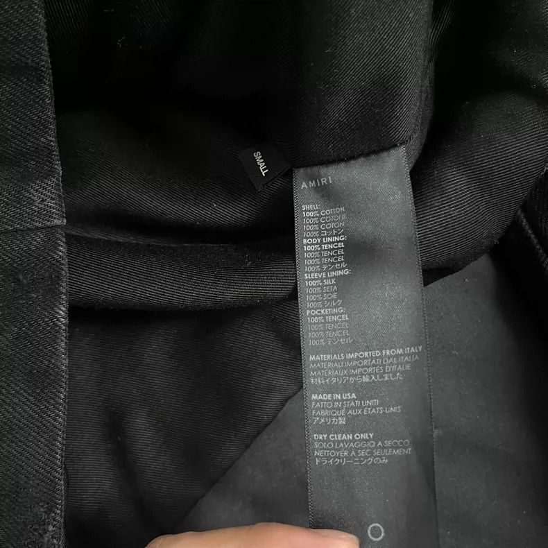 Amiri Amiri 16AW Black Suede Jacket waxed biker denim jacket Size US S / EU 44-46 / 1 - 4 Thumbnail