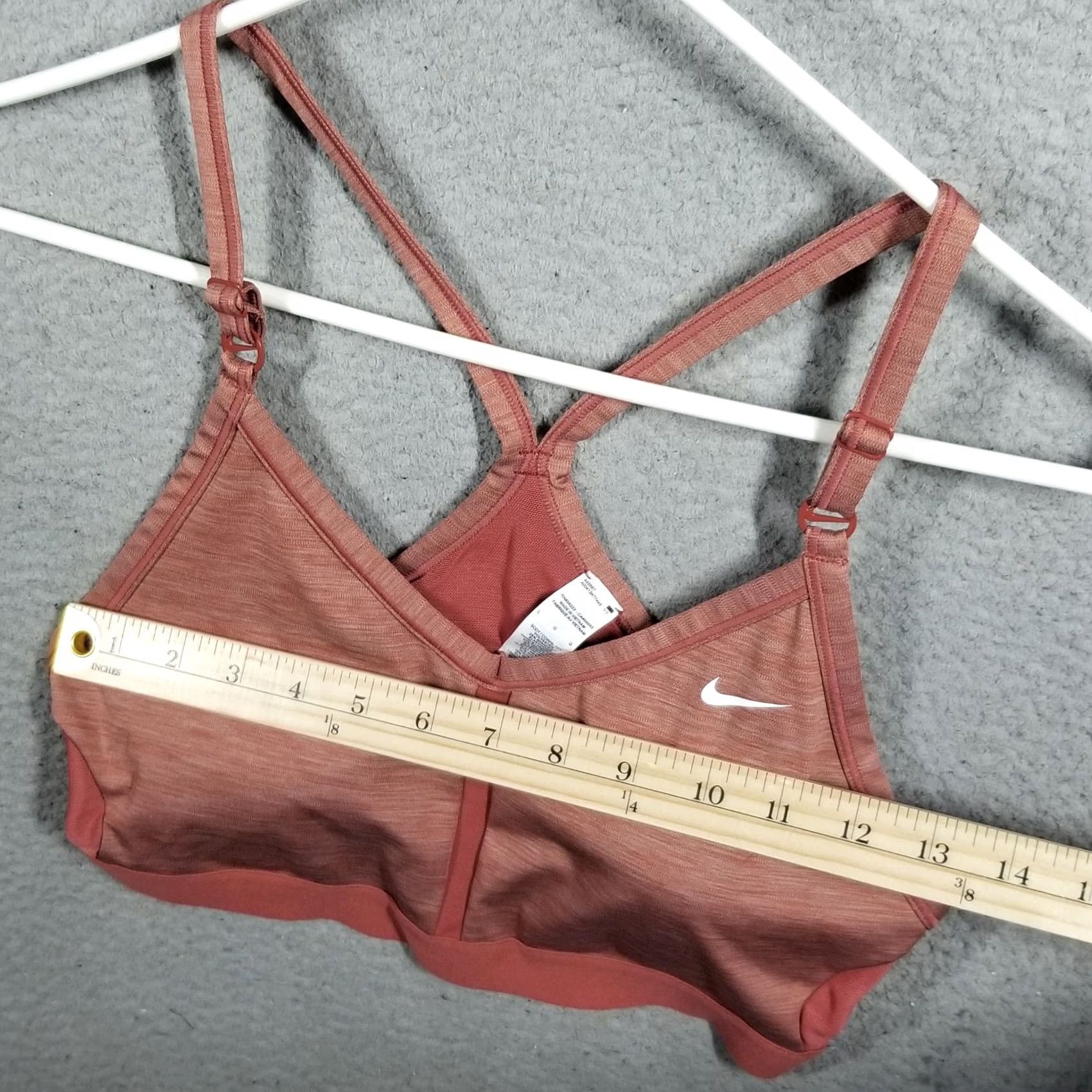 Nike Nike Dri-FIT Indy V-Neck Womens Bra L Pink Size ONE SIZE - 4 Thumbnail