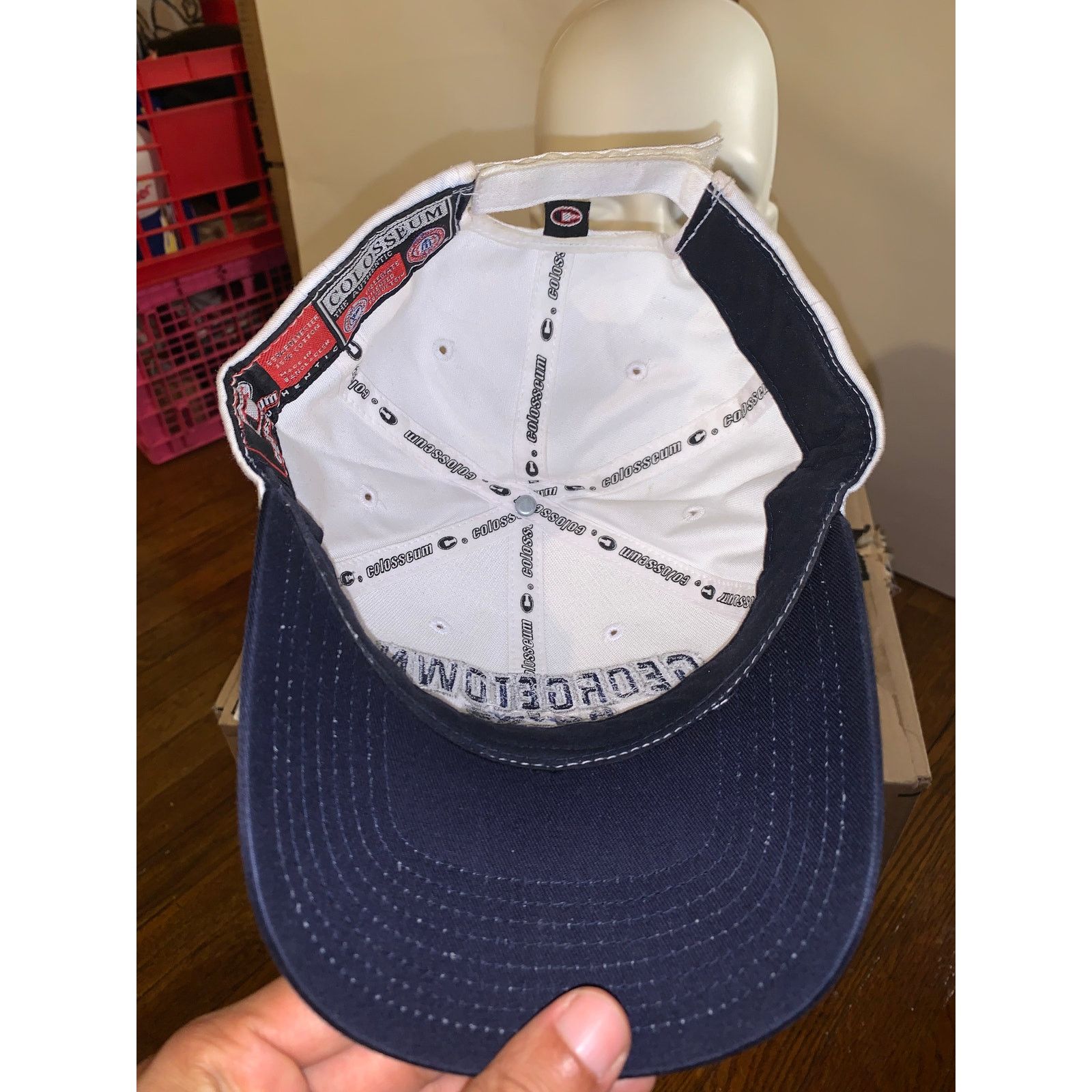 Colosseum Athletics Georgetown Hoyas Hat White Adjustable NCAA Colosseum Size ONE SIZE - 6 Thumbnail