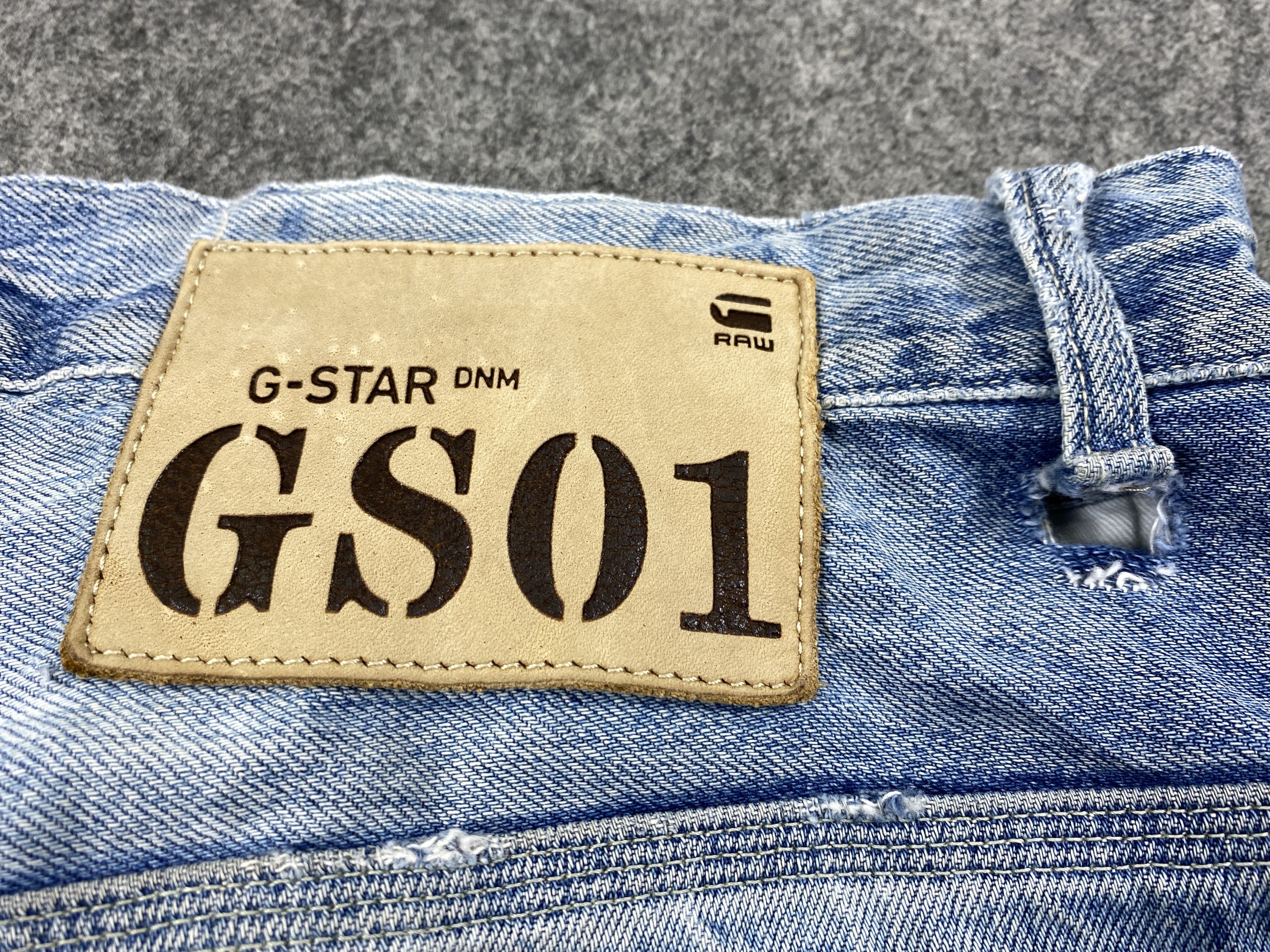 Japanese Brand Redline Light Wash G-Star Jeans 32x32.5 Denim -JN1339 Size US 32 / EU 48 - 9 Thumbnail