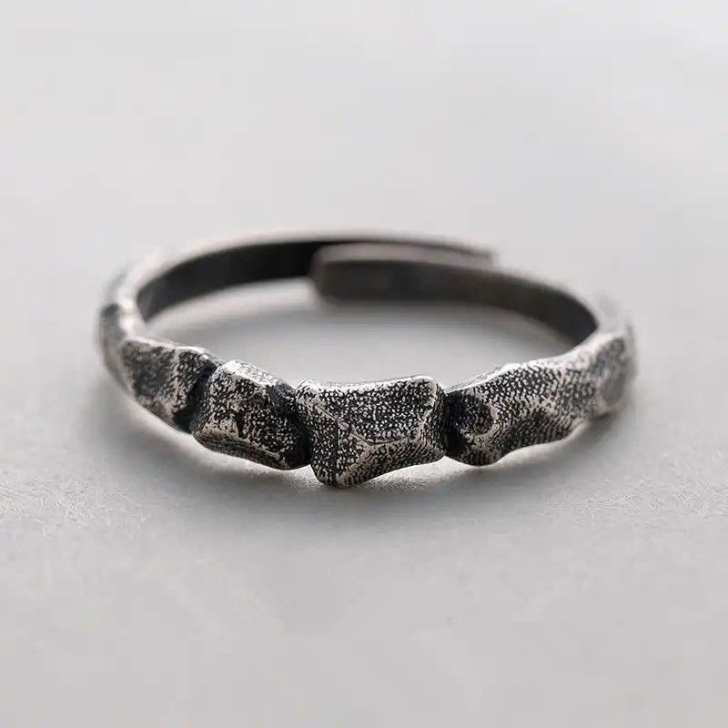 Jewelry × Vintage 925 Sterling Silver Ring Retro Mountain Peak Rock Size ONE SIZE - 1 Thumbnail
