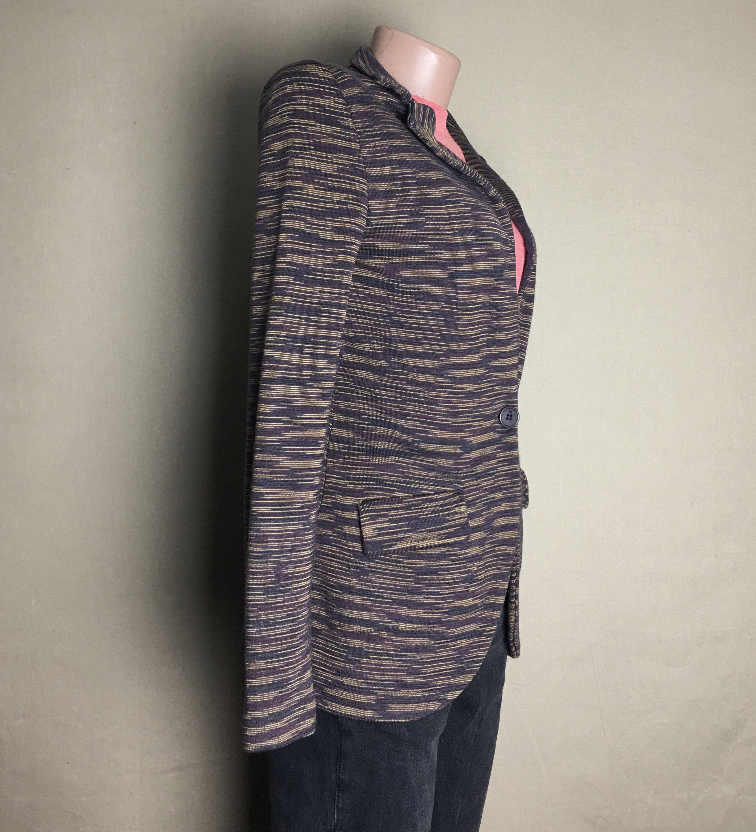 Missoni Missoni Patterned Knit Single Breasted Blazer Jacket EU36 Size M / US 6-8 / IT 42-44 - 4 Thumbnail