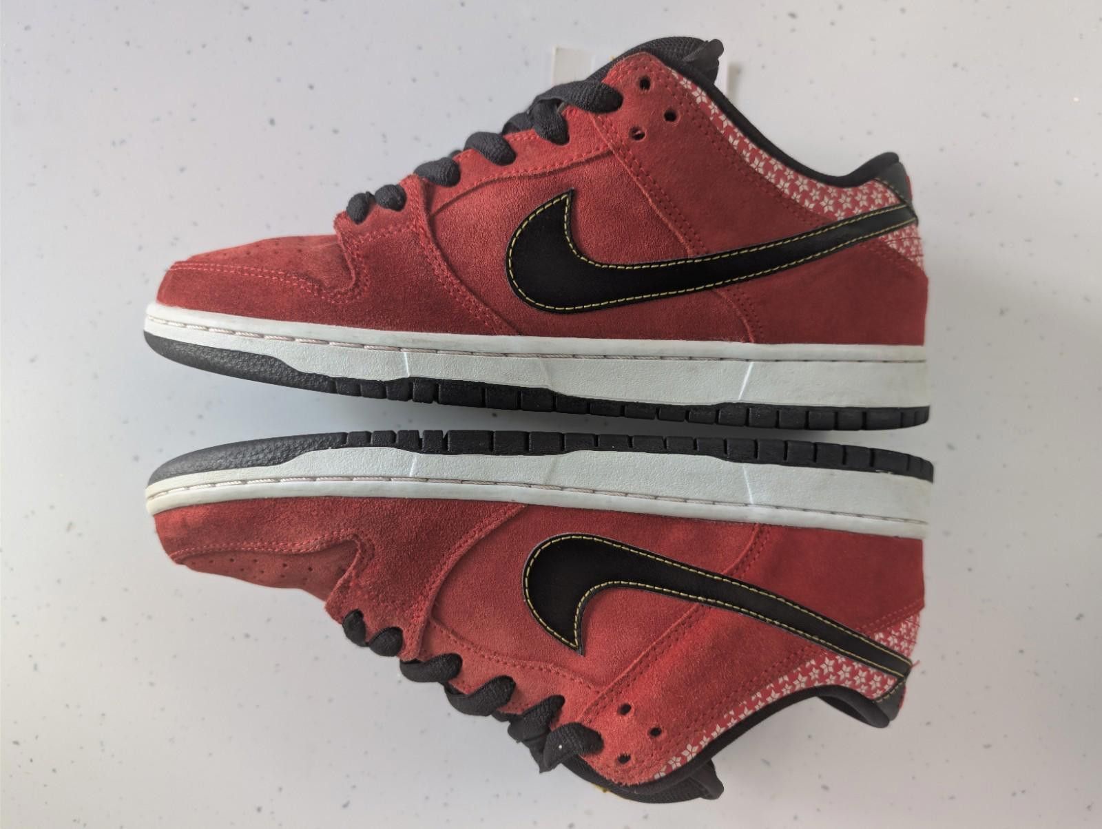 Nike Nike SB Dunk Low Firecracker Red UK 8 Rare SB Collector Pair Size US 9 / EU 42 - 9 Thumbnail