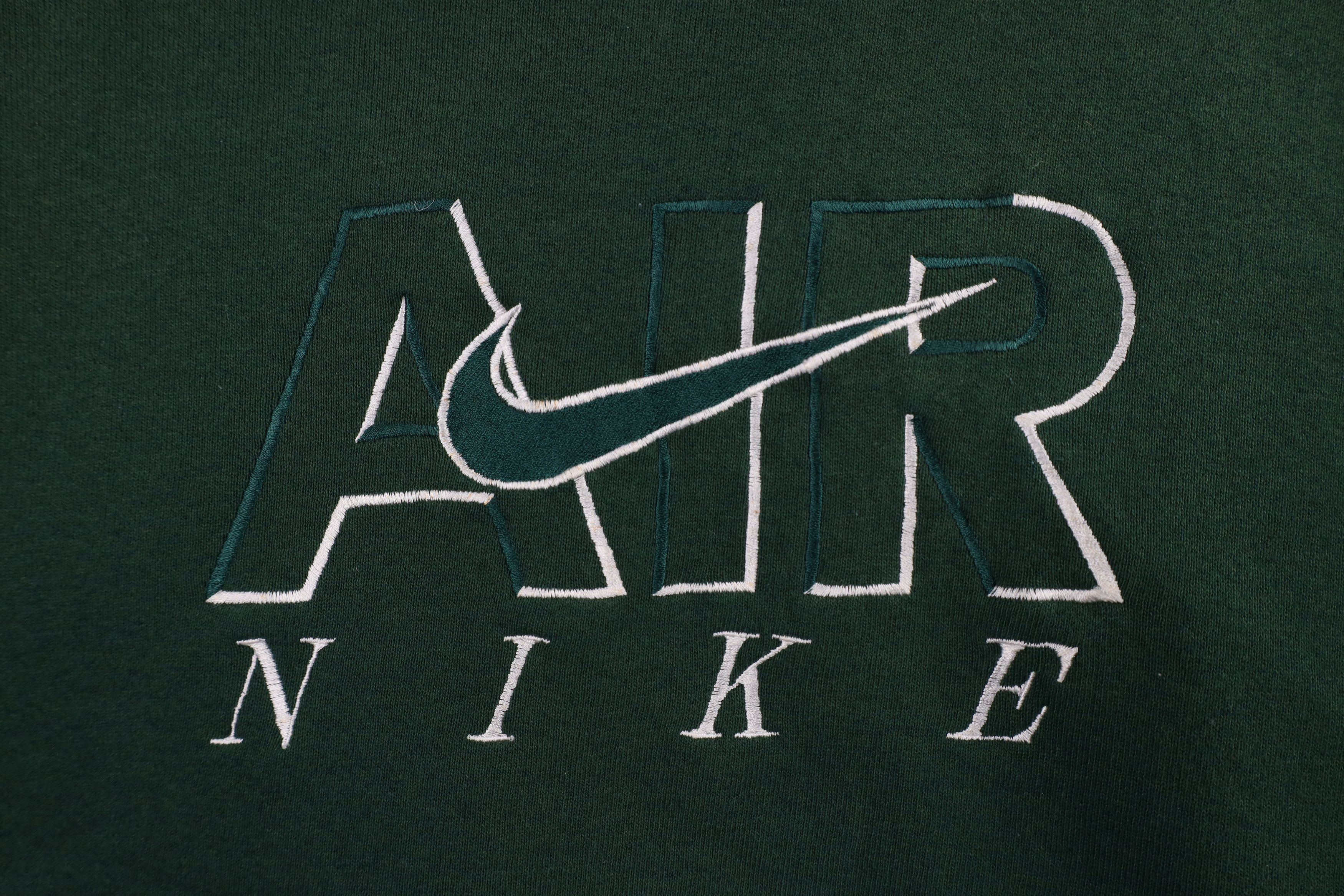 Nike × Vintage Vintage 90s Nike Air Scott Center Swoosh Sweatshirt USA Size US XL / EU 56 / 4 - 4 Thumbnail