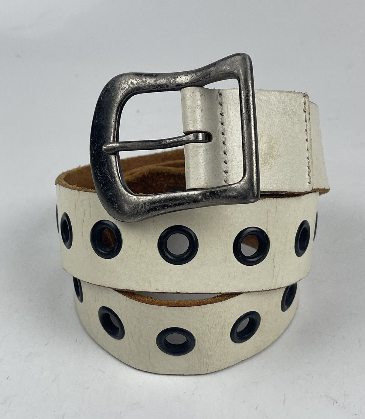 Japanese Brand studded leather belt tc19 Size 38 - 1 Thumbnail