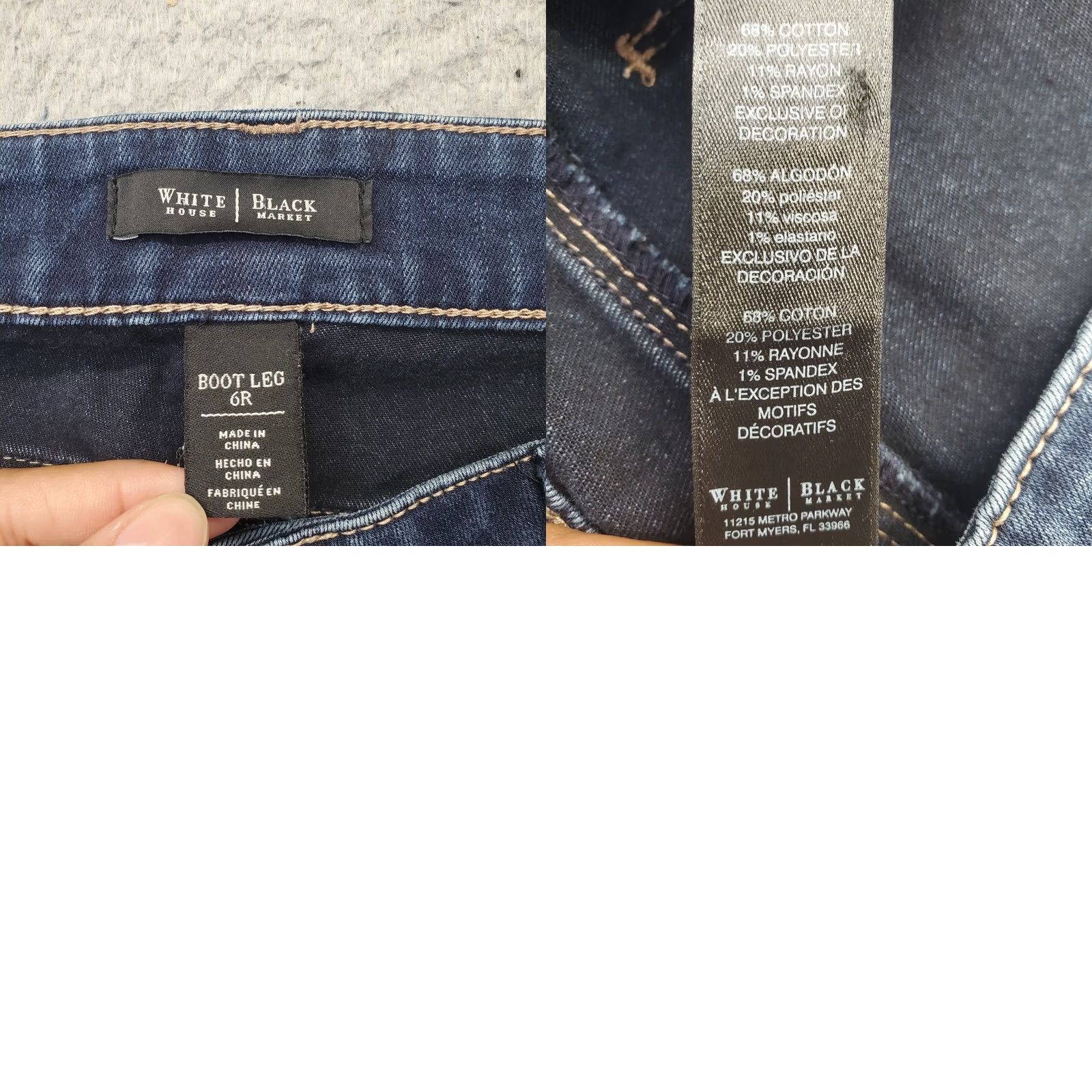 White House Black Market White House Black Market Jeans Womens Size 6 Bootcut Blue Denim Stretch Pockets 5-Pocket Design Regular Inseam 27.75" 30 Waist Mens? Women Size 28" / US 6 / IT 42 - 8 Thumbnail