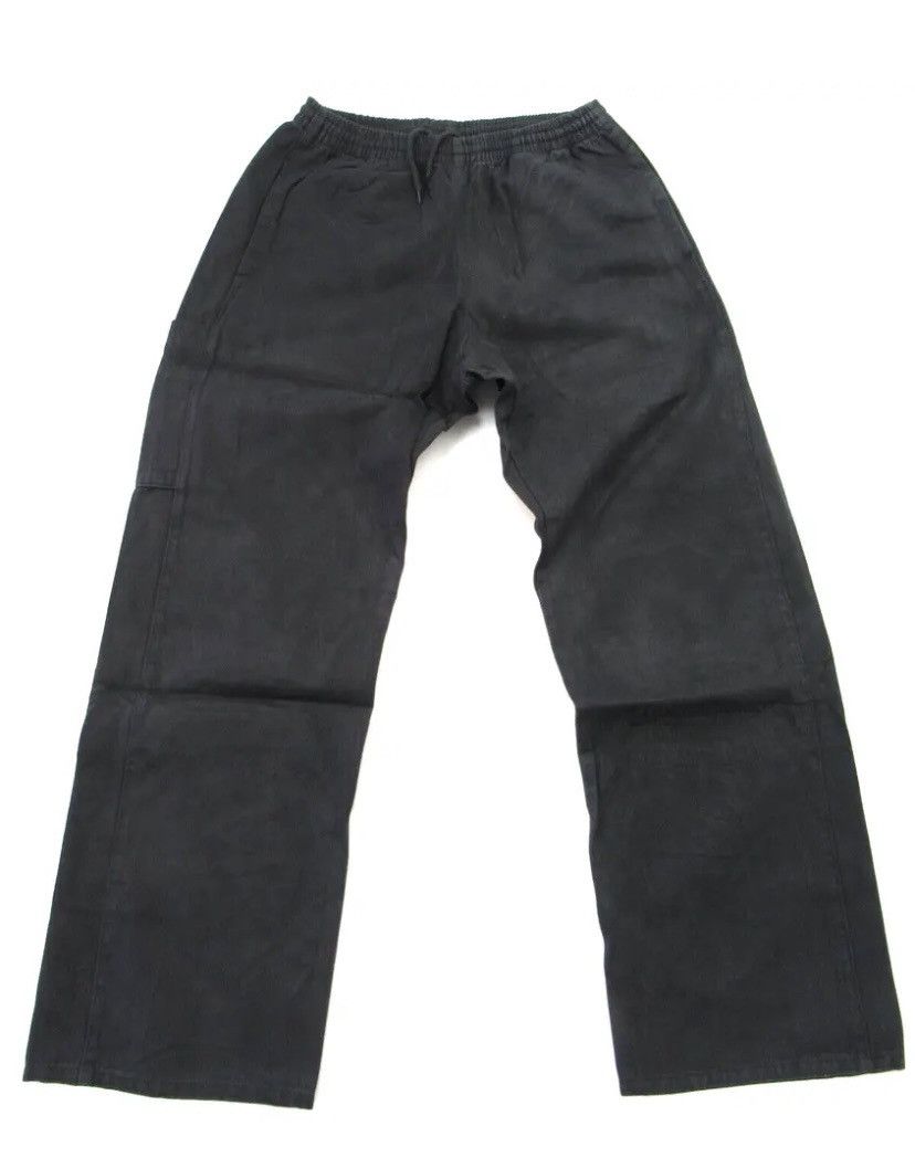 Image of Yeezy Gap Balenciaga Pant Unreleased Sateen Cargo Dark Black, Men's (Size 35)