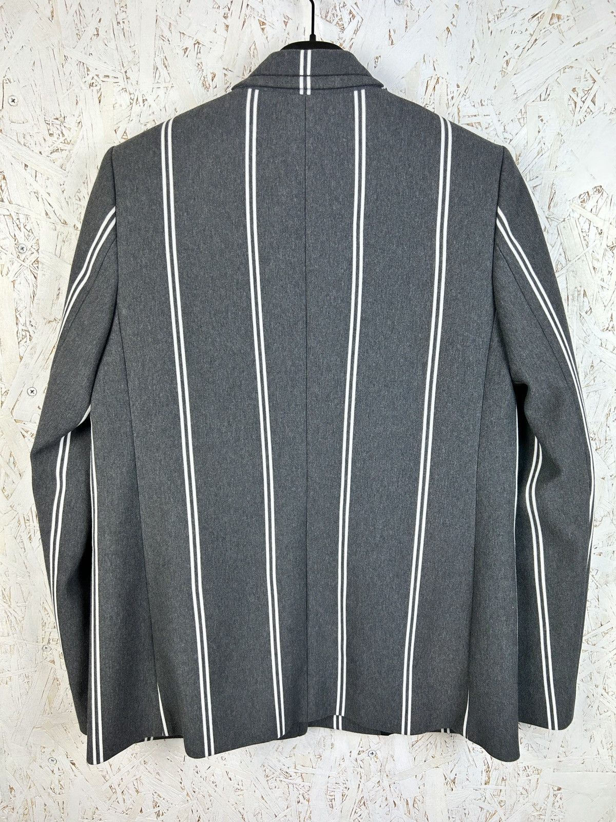 Brunello Cucinelli Brunello Cucinelli Thick Cotton Knit Striped Blazer Jacket Size M / US 6-8 / IT 42-44 - 4 Thumbnail