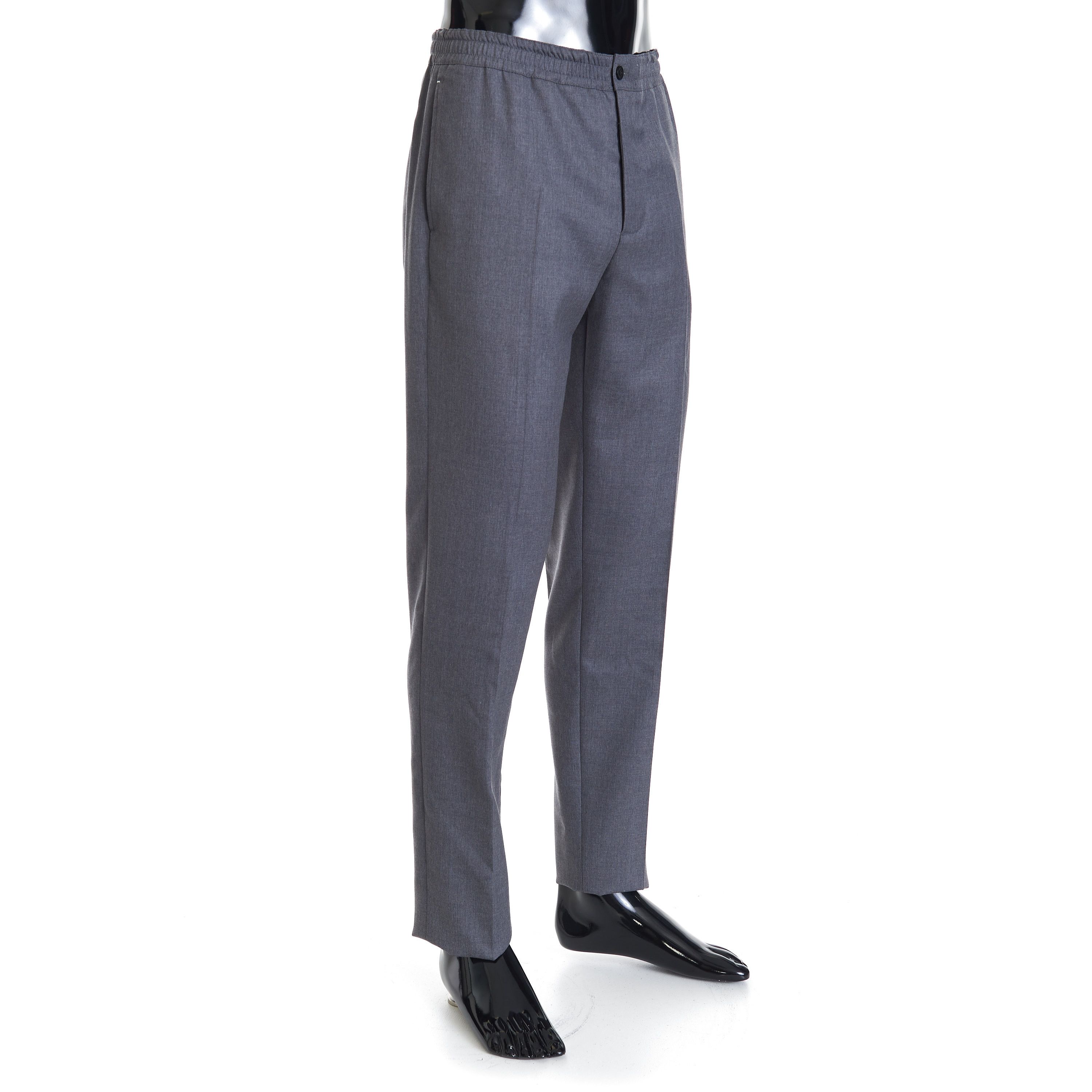 Berluti Drawstring Trousers In Grey Double Face Wool Size US 30 / EU 46 - 8 Thumbnail