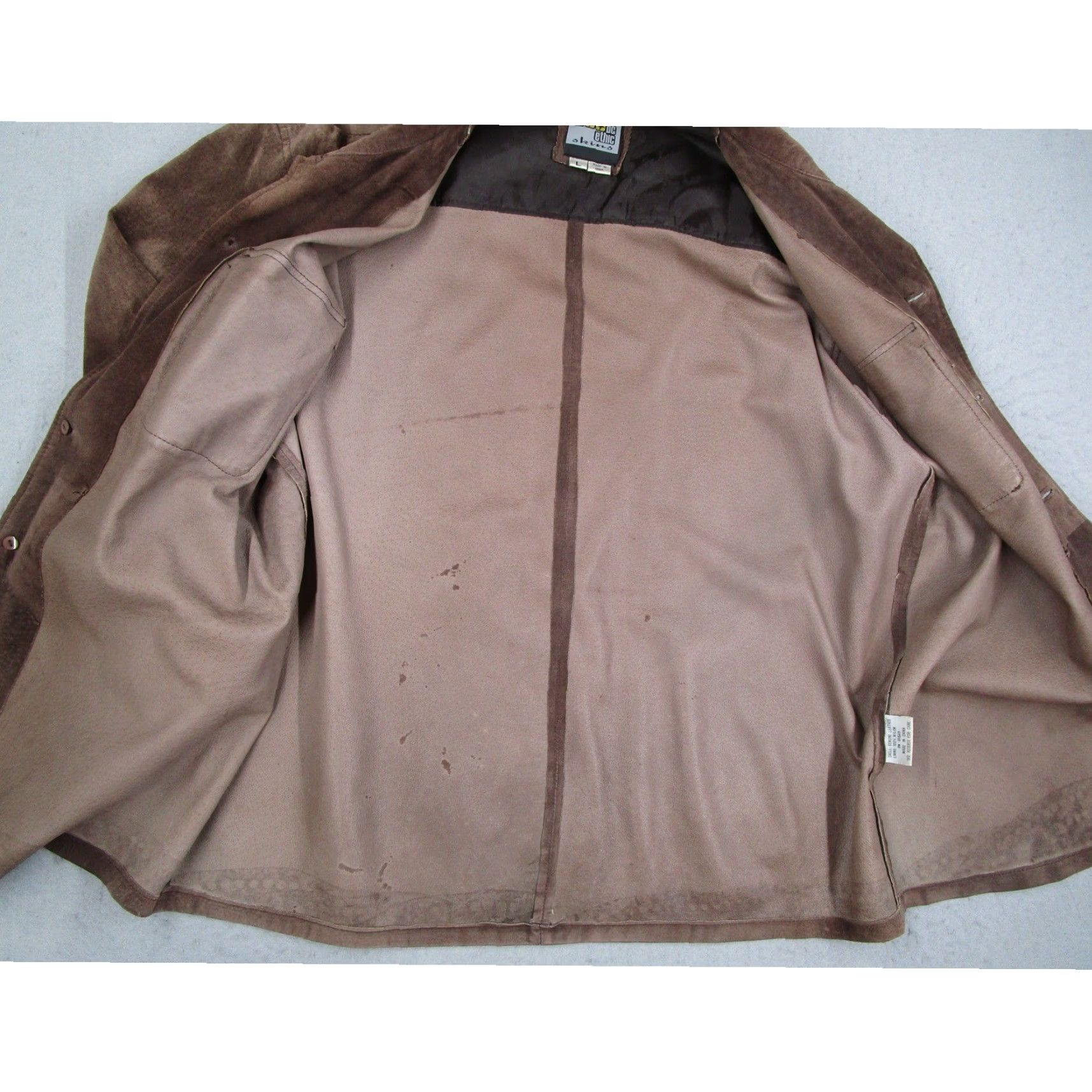 Vintage VINTAGE BC Ethic Skins Mens Brown Suede Leather Button Front Shirt Jacket Large Y2K Size US L / EU 52-54 / 3 - 7 Thumbnail