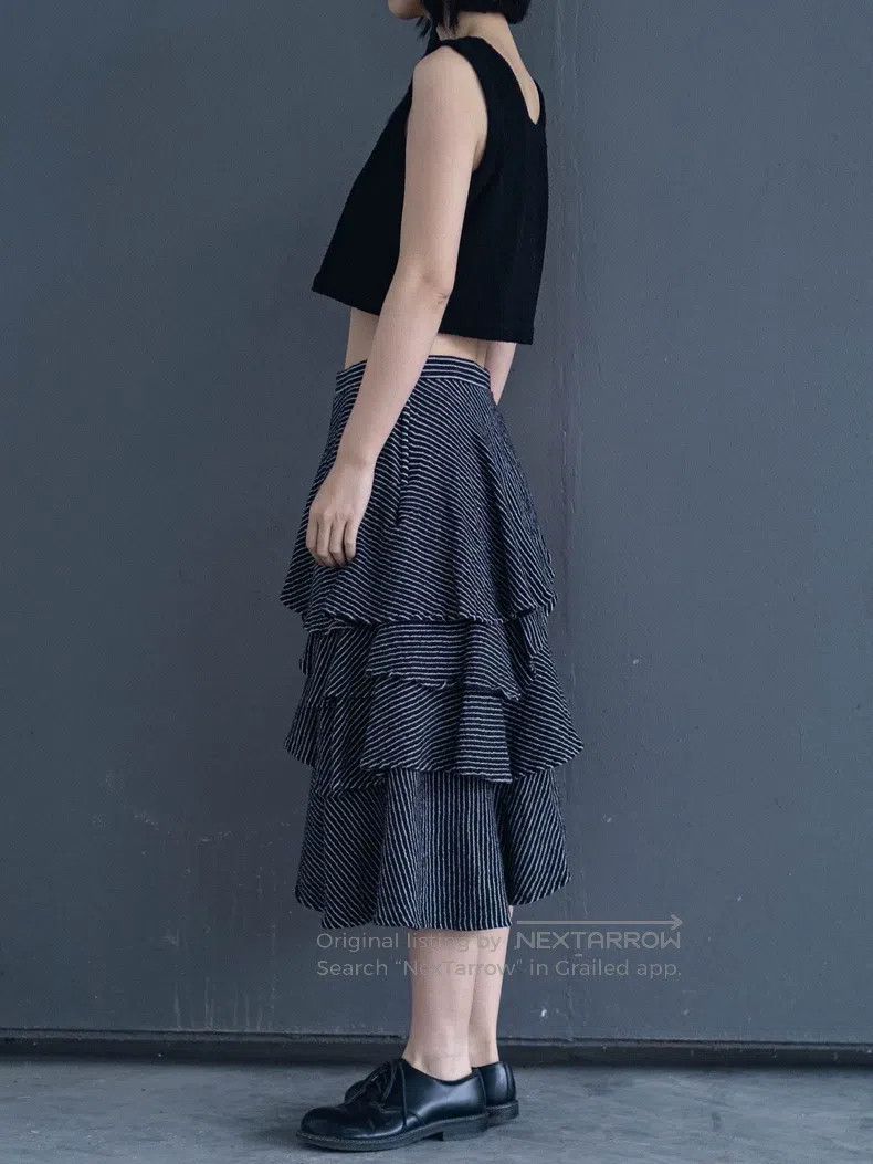 Comme des Garcons Comme Des Garcons size XS Striped Lace Wool Skirt Size 23" - 3 Thumbnail