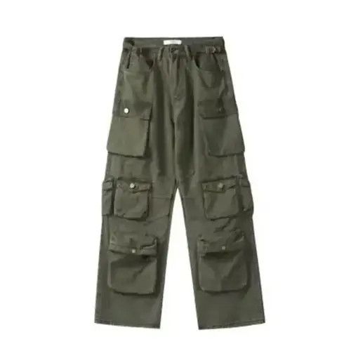 Japanese Brand Multi-pockets Loose Casual Cargo Pants Men Women Size US 32 / EU 48 - 5 Thumbnail