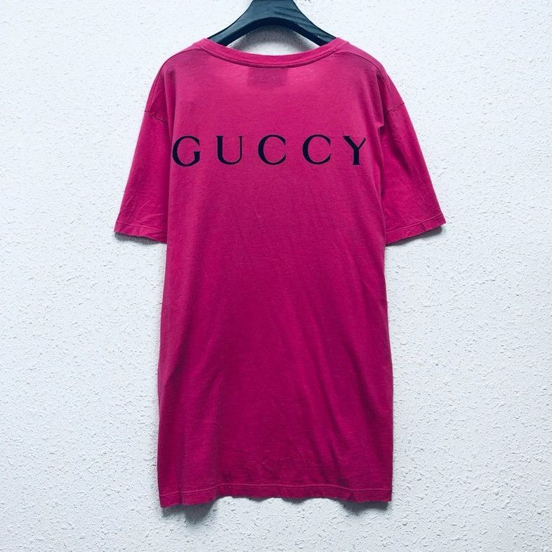 Gucci Gucci Pink Love Letter Short Sleeve TShirt-2506 Size US M / EU 48-50 / 2 - 2 Thumbnail