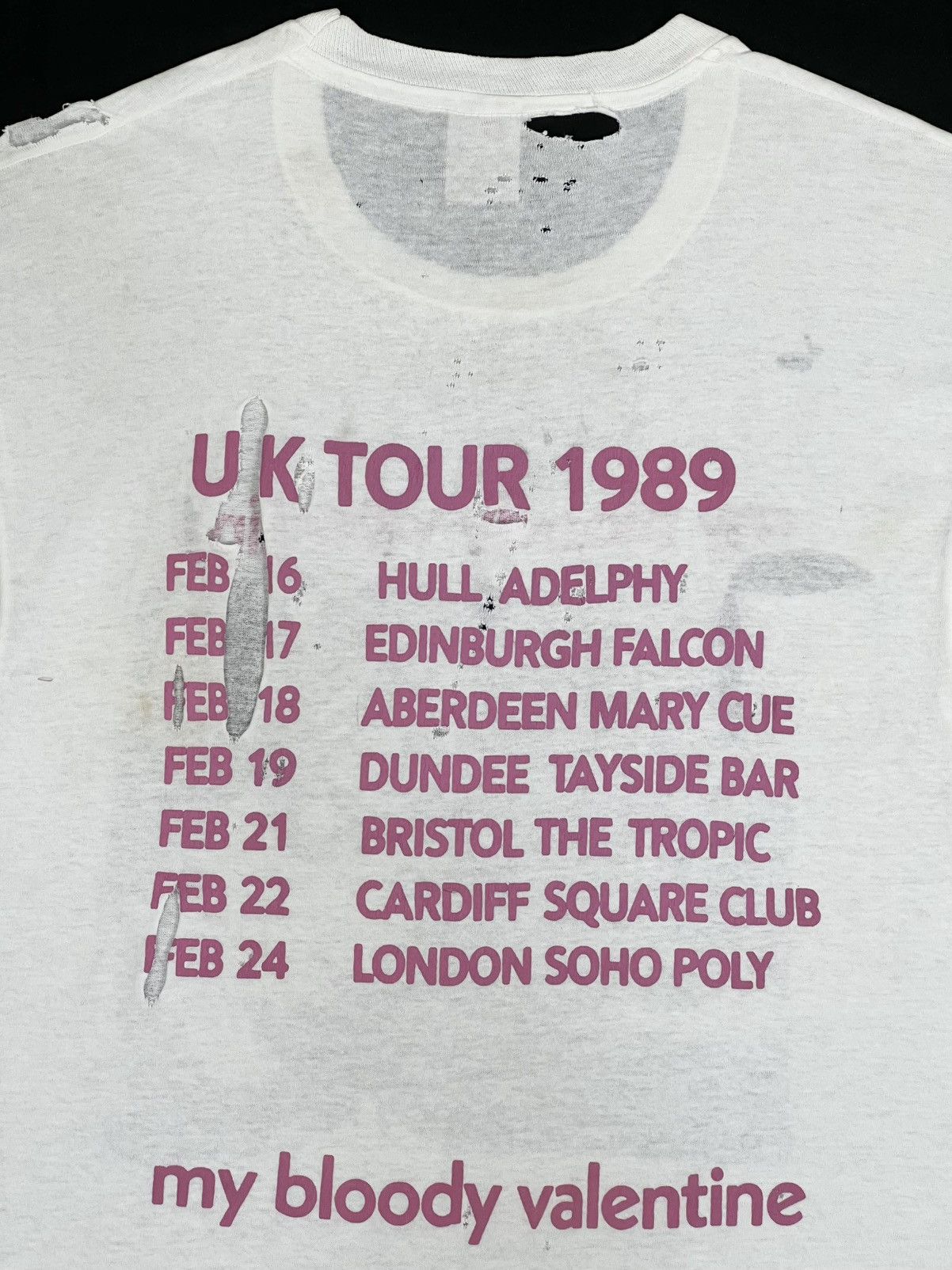 Band Tees 80s Vintage My Bloody Valentine Ecstasy & Wine UK Tour Tee Size US L / EU 52-54 / 3 - 4 Thumbnail