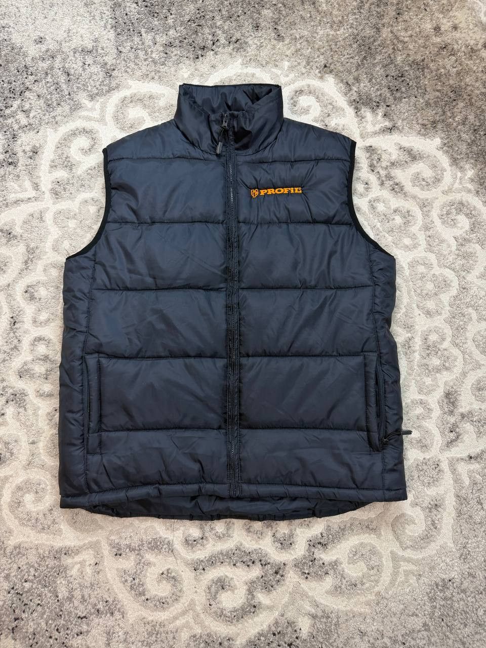 Vintage US BASIC Puffer Vest "PROFIL" Gilet Black Ripstop Size US L / EU 52-54 / 3 - 3 Thumbnail