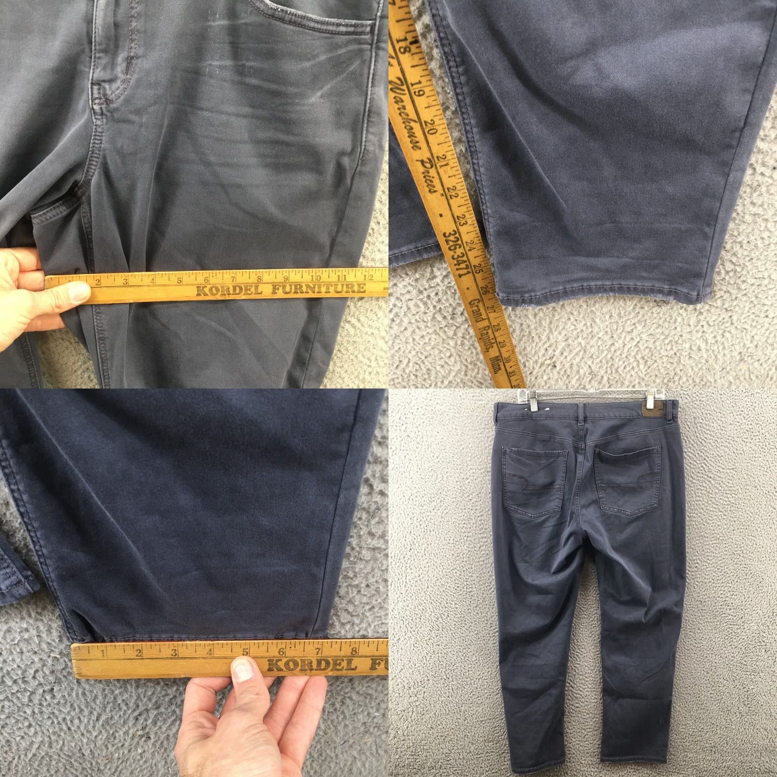 American Eagle Outfitters American Eagle Outfitters Jeans Tomgirl Womens 14 Gray Cotton Blend Stretch Regular 5-Pocket Denim Vintage? No Size 36" / US 14 / IT 50 - 8 Thumbnail