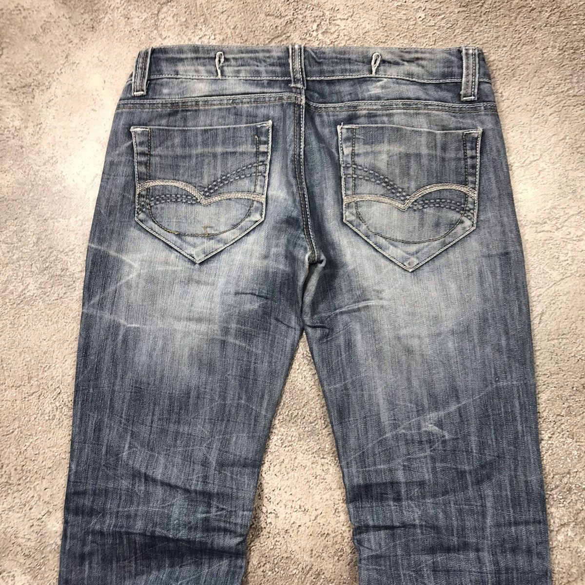 Vintage Vintage Y2K Distressed Flared Jeans Grunge Skate Baggy 31 Size 31" - 5 Thumbnail