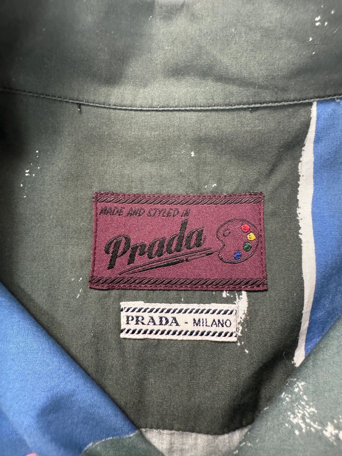 Prada PRADA AW17 STILLLEBEN PAINTING ART SHIRT SZ:L Size US L / EU 52-54 / 3 - 4 Thumbnail