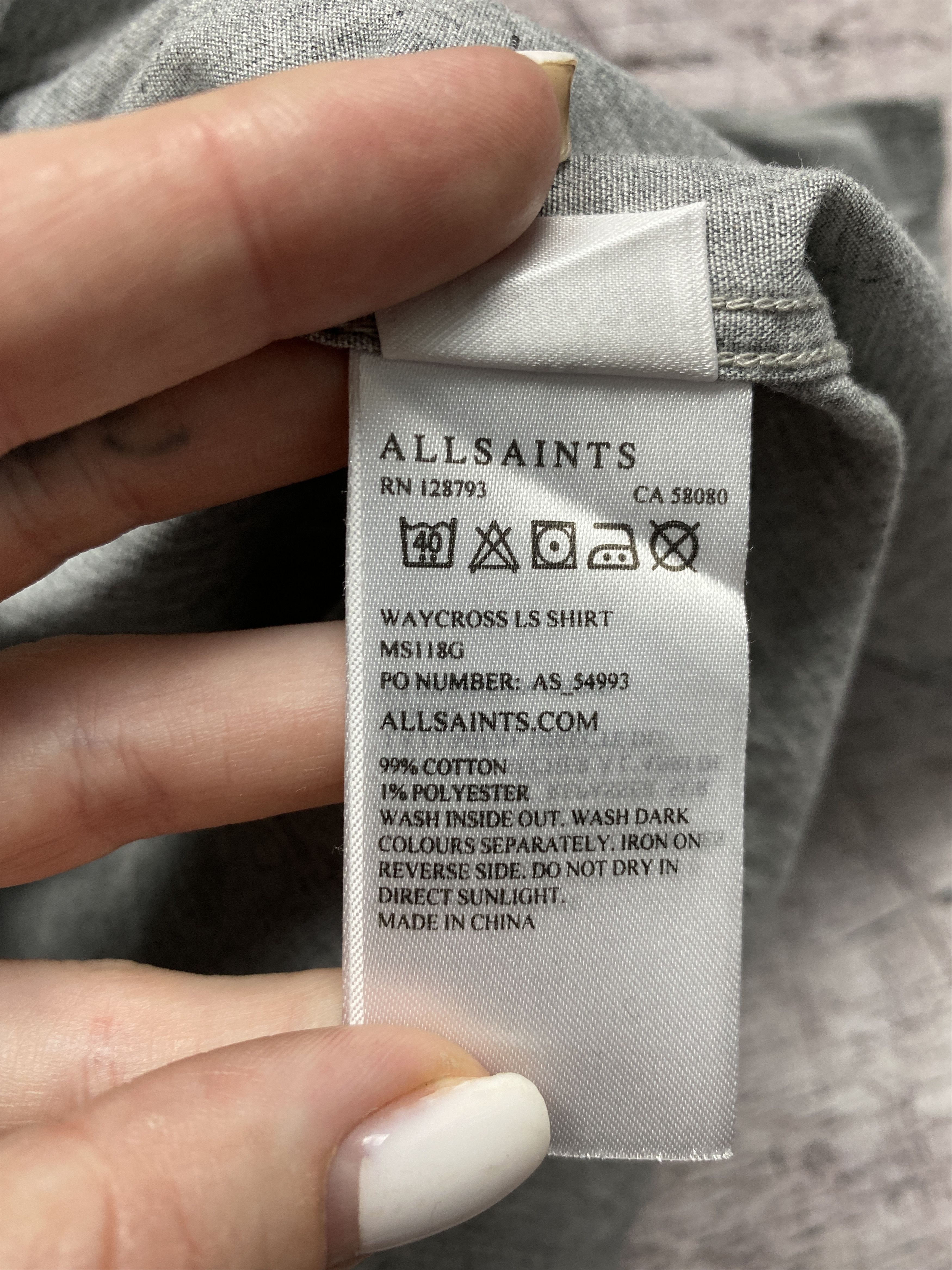 Allsaints × Vintage Allsaints Vintage Mens Waycross Long Sleeve Shirt Size US M / EU 48-50 / 2 - 7 Thumbnail