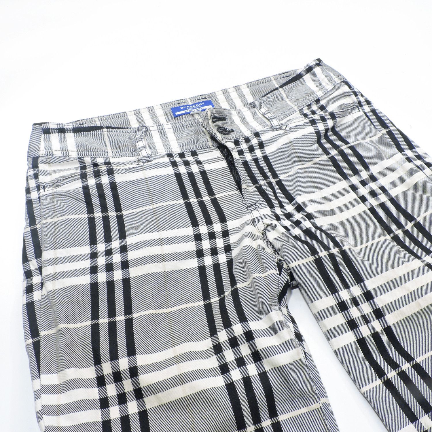 Burberry BURBERRY BLUE LABEL NOVA CHECK GREY BLACK LONG PANTS Size 25" / US 0 / IT 36 - 10 Thumbnail