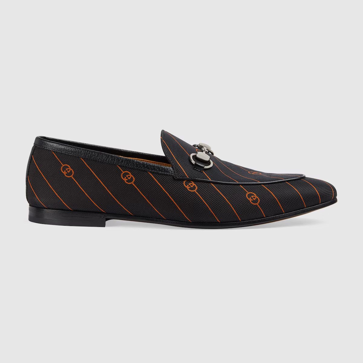 GUCCI｜LOAFERS (673817 17X30 1063) Gucci Tassel GG Canvas Loafers Black Ebony Men's - 673817