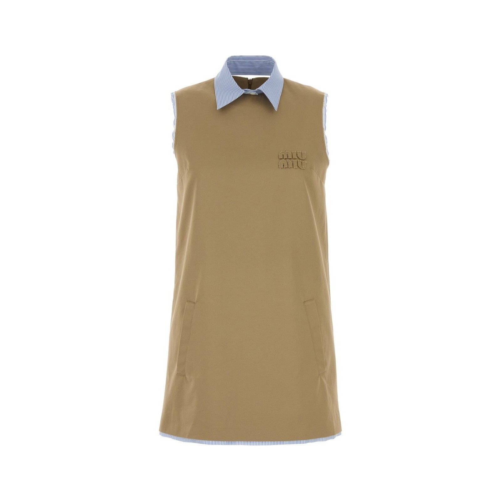 MIU MIU Cappuccino Cotton Mini Dress New & Authentic (Women'