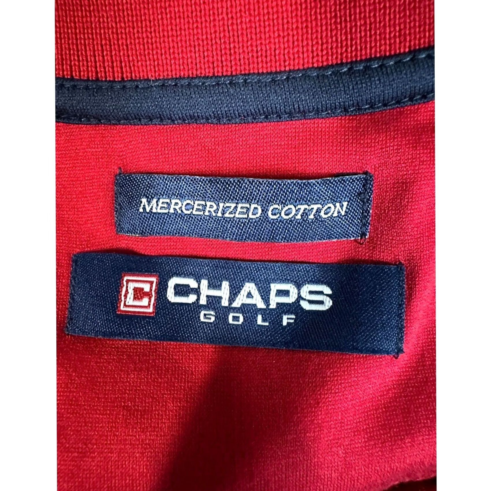 Chaps Chaps Golf Polo Shirt Mens Large Red Grid Check Mercerized Athletic Rugby NEW Size US L / EU 52-54 / 3 - 4 Thumbnail