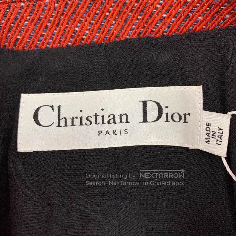 Dior Dior Red wool lapel double-breasted long-sleeved suit jack Size M / US 6-8 / IT 42-44 - 5 Thumbnail