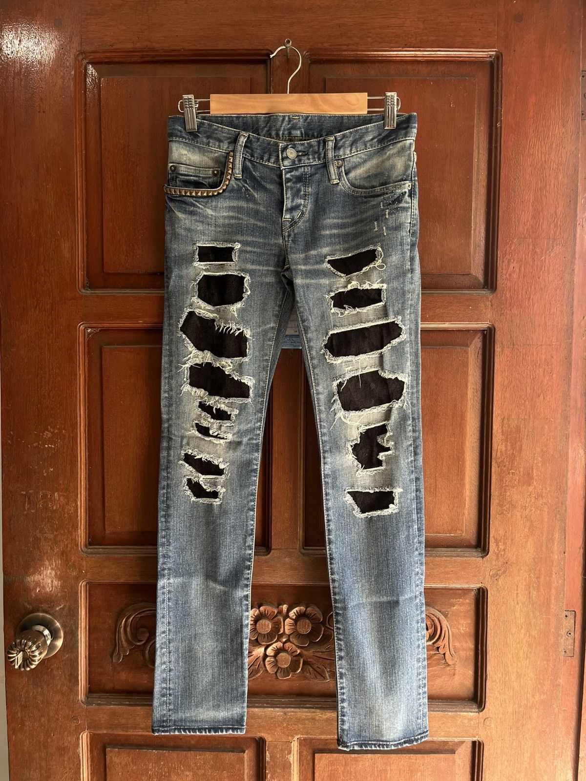 Hysteric Glamour HYSTERIC GLAMOUR RIPPED JEANS Size 29" - 1 Thumbnail