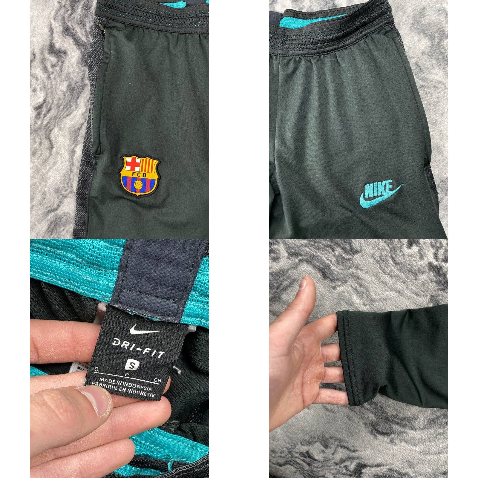 Nike Nike Tracksuit Shirt? 1/4 Zip? Retro? No—Keep to original words: Nike Barcelona 1/4 Zip Tracksuit 2019 2020 Drill Top And Pants Men Size S Black Size 36R - 10 Thumbnail