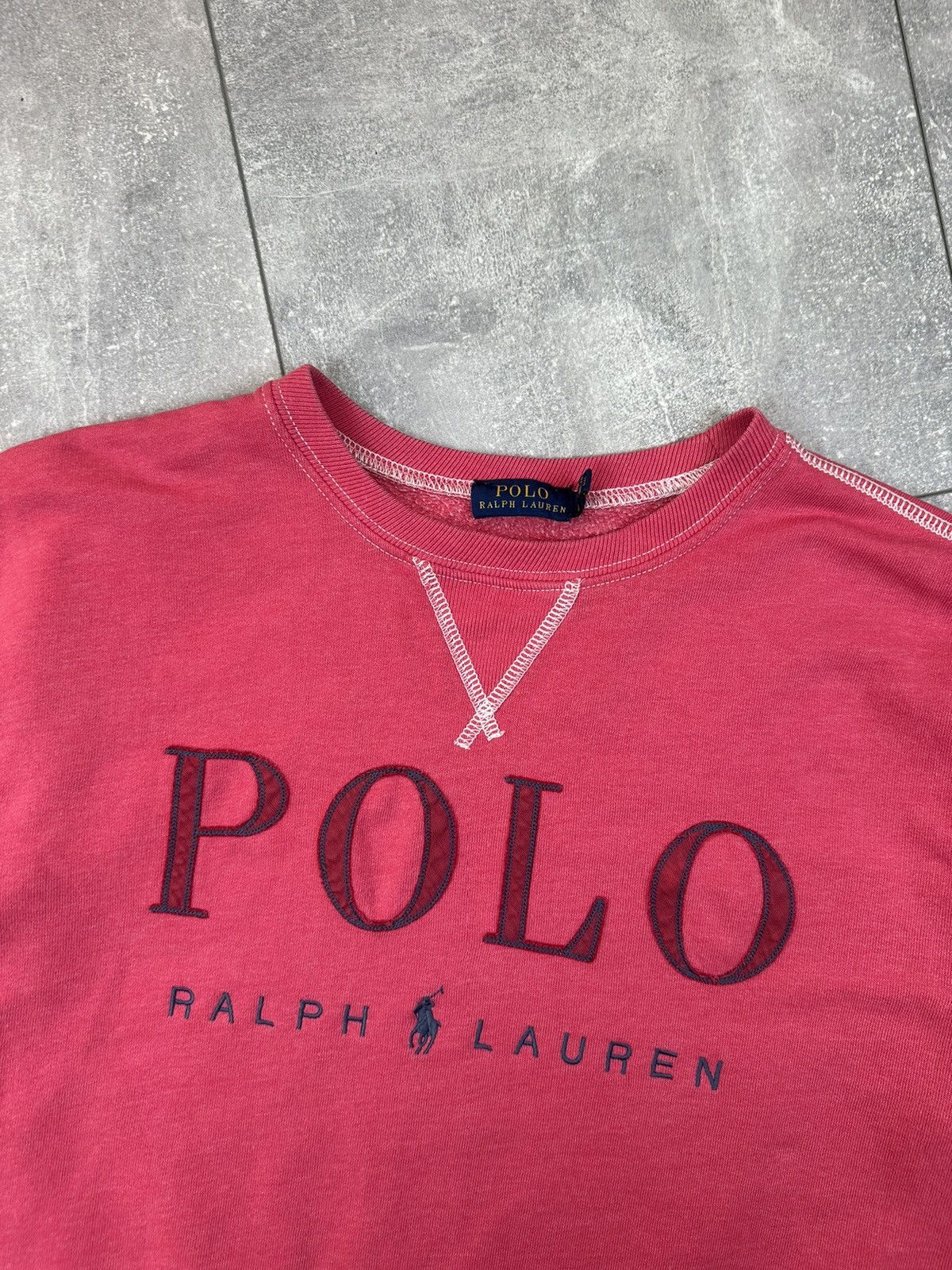 Polo Ralph Lauren Womens Polo Ralph Lauren Vintage Pink Sweatshit Size S / US 4 / IT 40 - 4 Thumbnail
