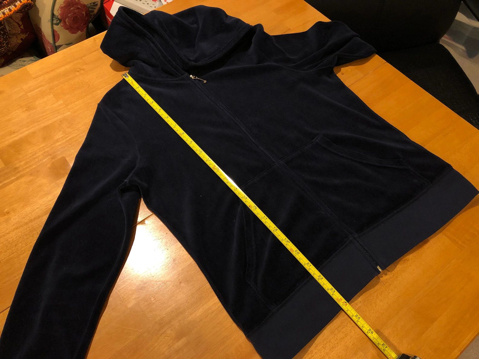 Juicy Couture Jeans Vintage Velvet Velour Hoodie Women's Y2K Retro Size XL / US 12-14 / IT 48-50 - 9 Thumbnail