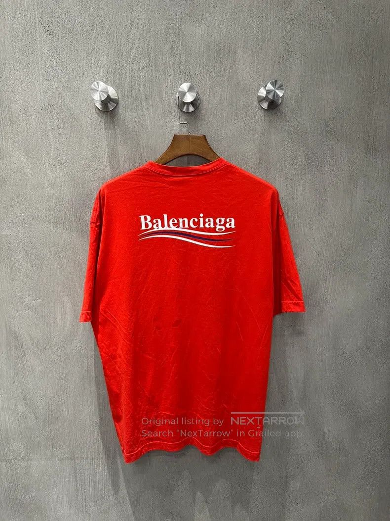 Balenciaga Balenciaga Coca-Cola wave embroidery red short-sleeve T-sh Size US S / EU 44-46 / 1 - 2 Thumbnail