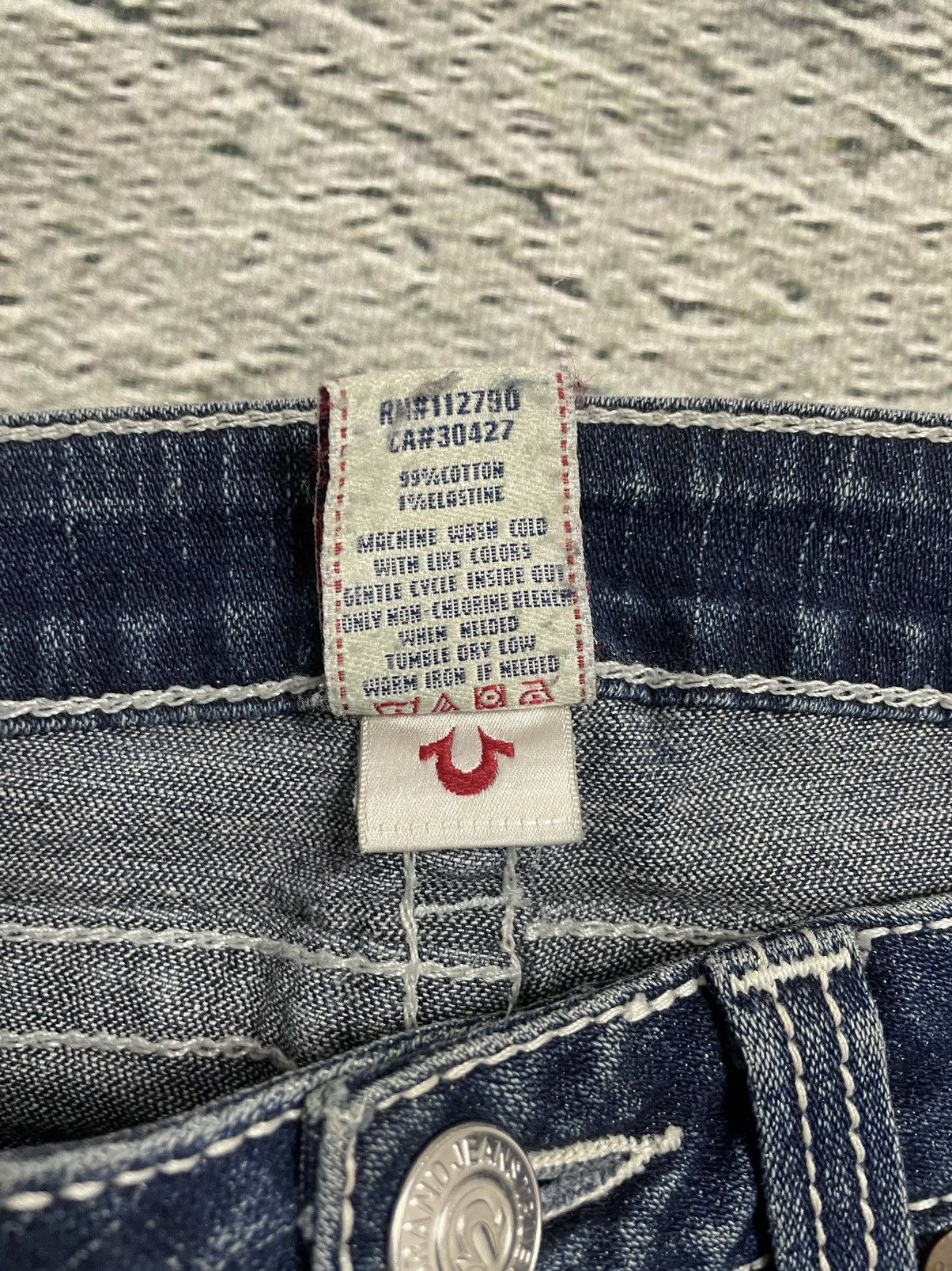 True Religion True Religion blue jeans flared bootcut stitching becky Size 28" / US 6 / IT 42 - 7 Thumbnail