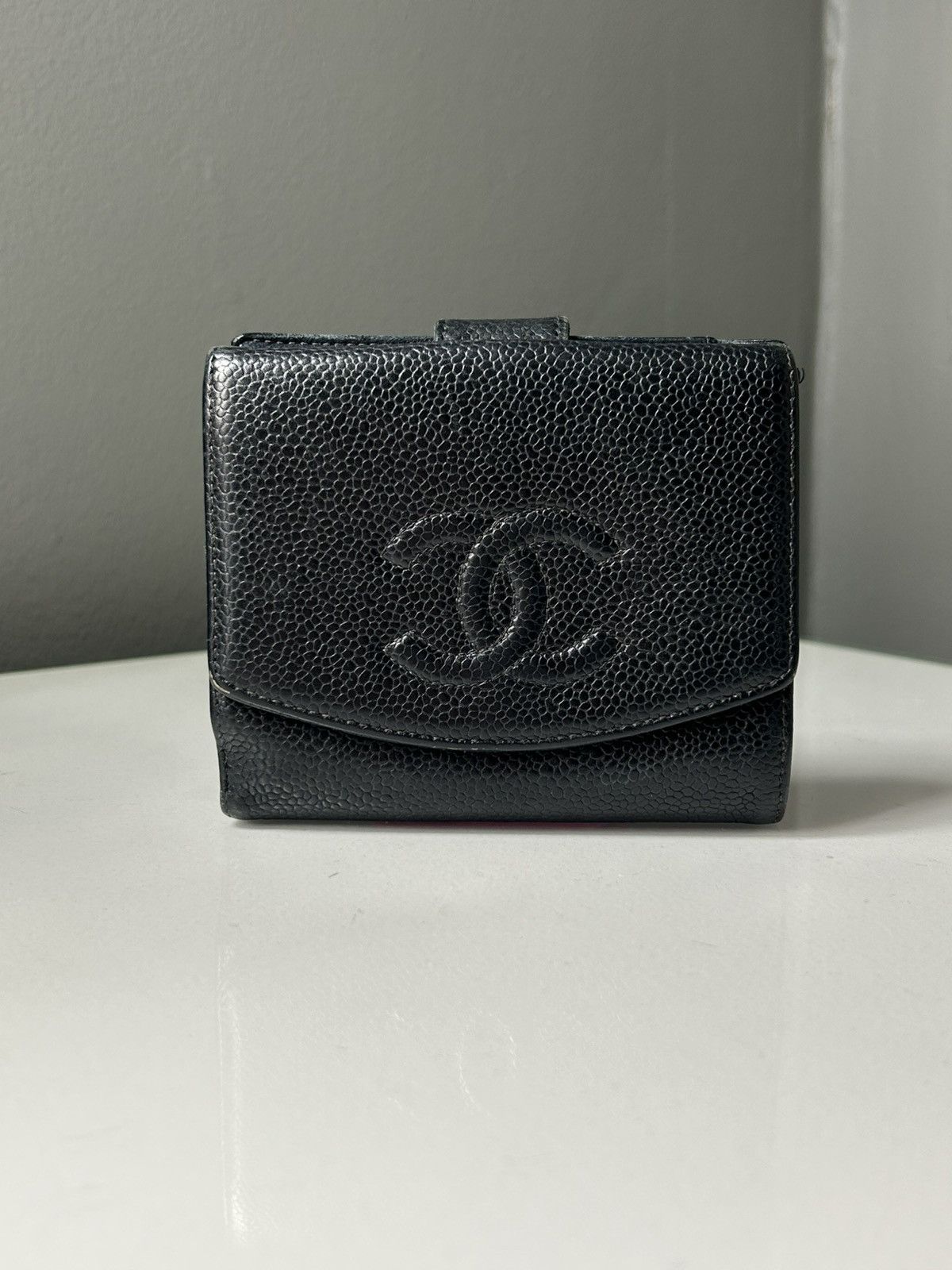 Chanel Chanel Caviar Leather Timeless CC Flap Compact Wallet Size ONE SIZE - 2 Thumbnail