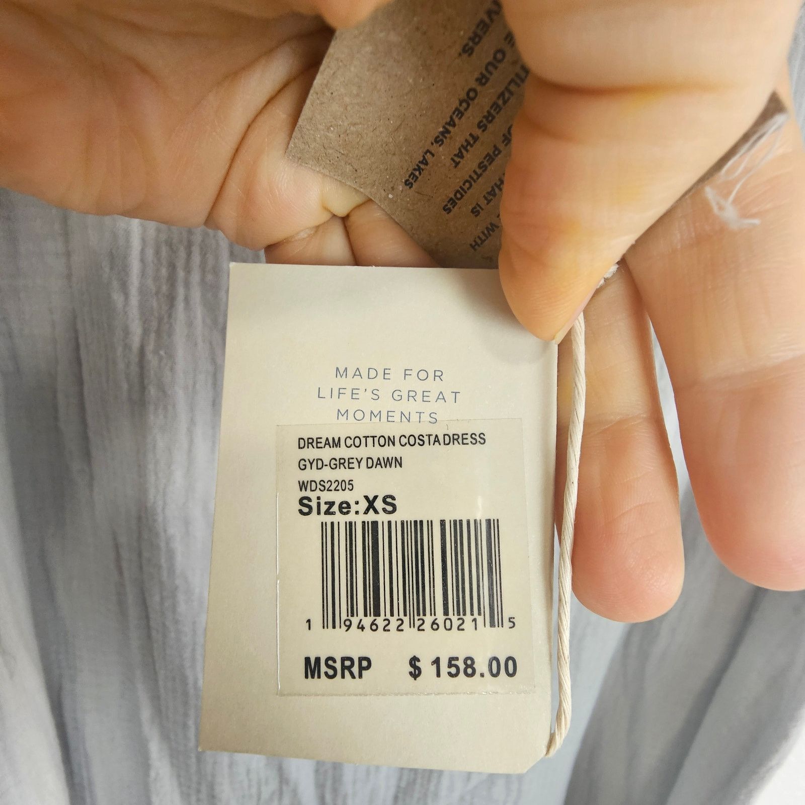 Faherty Faherty Womens Midi Dress Organic Cotton Costa Gauzey Sz XS Size XS / US 0-2 / IT 36-38 - 8 Thumbnail