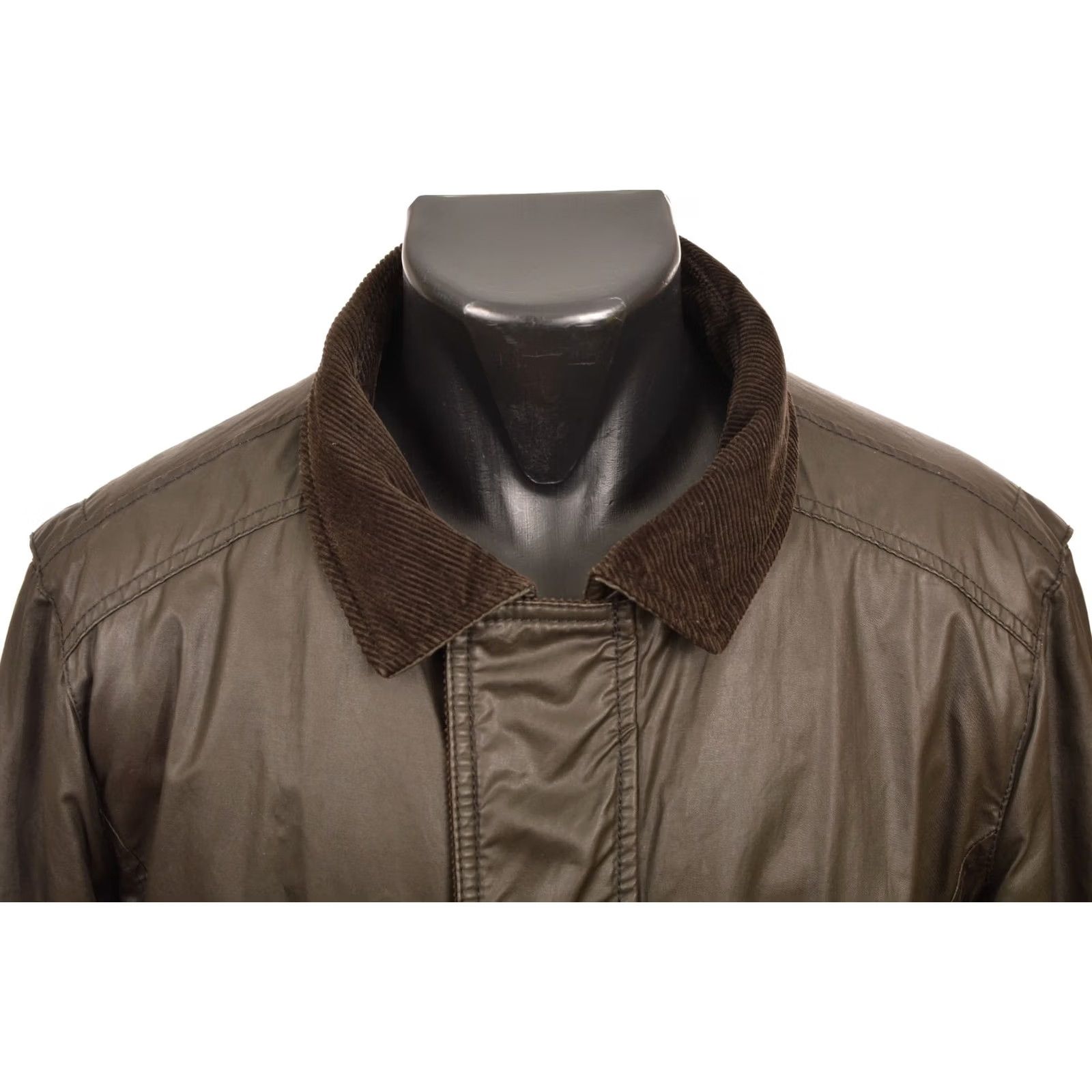Vintage DDP John Lewis Wax Cotton Jacket L Mens Brown Jacket Wax Cotton Pea Coat 60s style Size US L / EU 52-54 / 3 - 2 Thumbnail