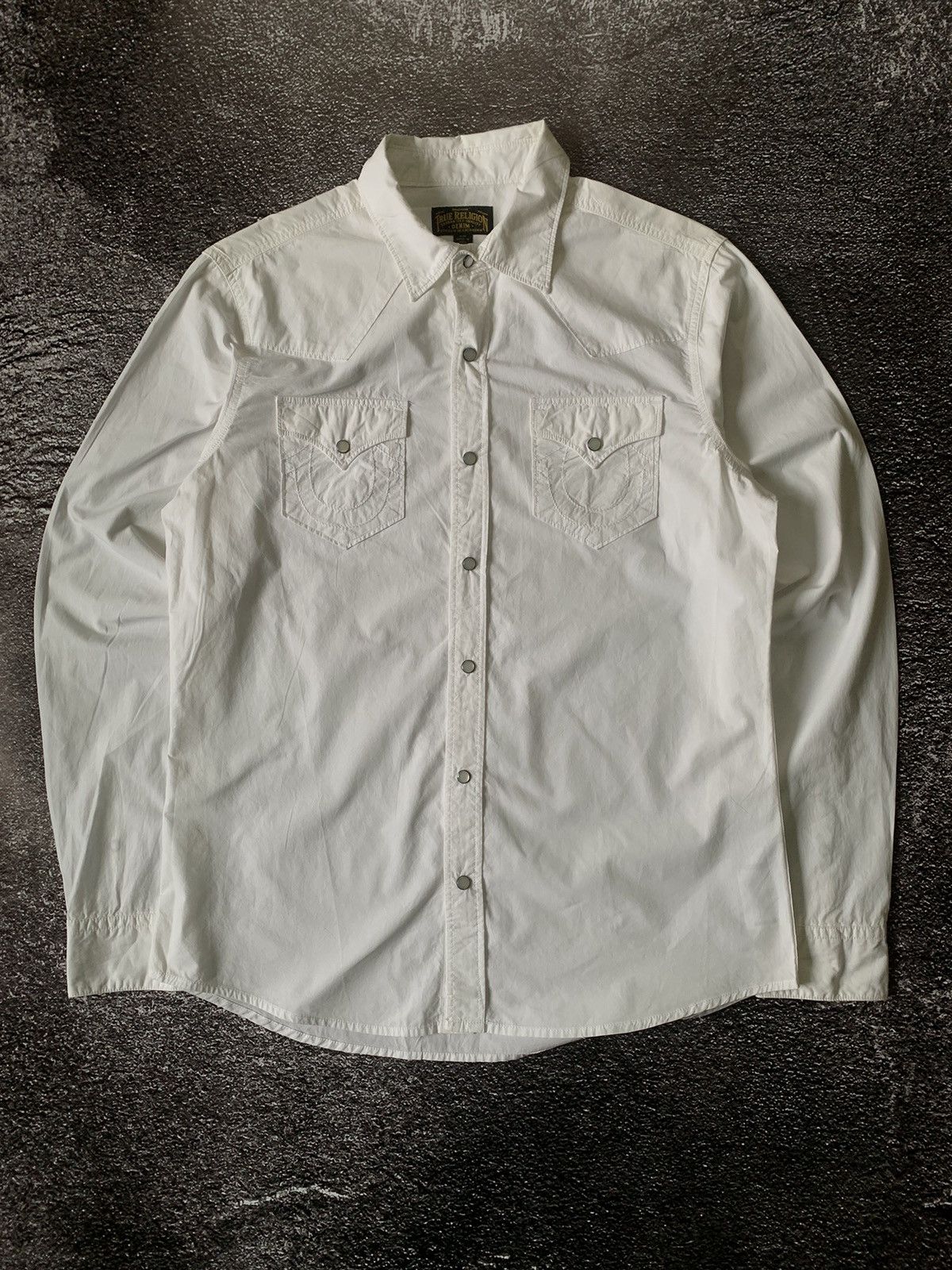 True Religion True Religion Shirt Button Up Longsleeve White Y2K Size US M / EU 48-50 / 2 - 1 Thumbnail