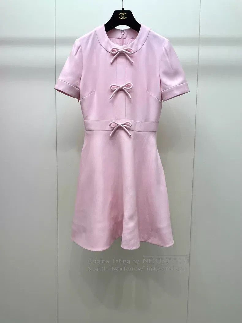Valentino Valentino Pink bow dress Size XS / US 0-2 / IT 36-38 - 1 Thumbnail