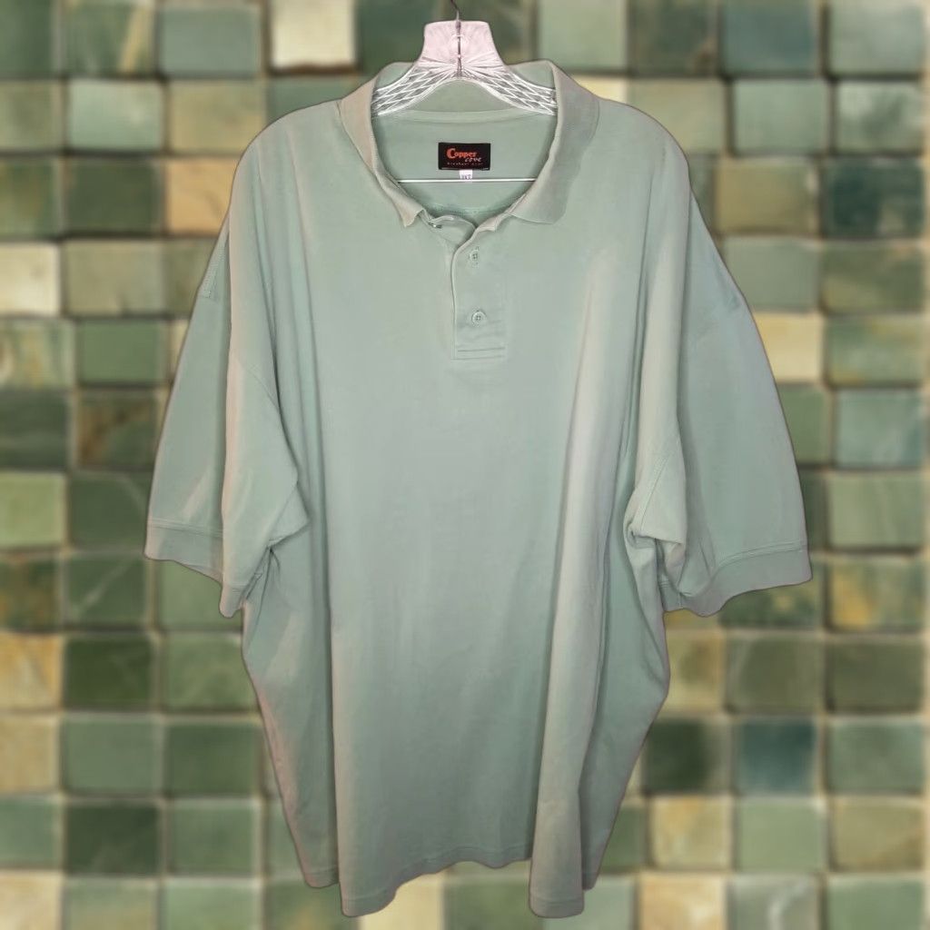 Vintage Copper Cove Breakout Gear Polo Green Short Sleeve Mens 3XT Size 3XT Big & Tall Size US XXL / EU 58 / 5 - 1 Thumbnail