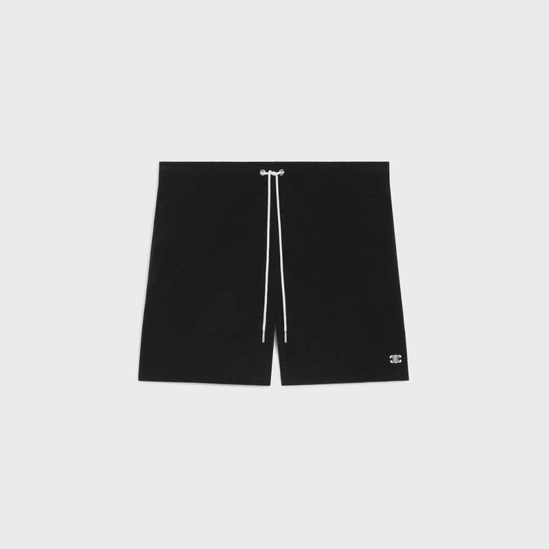Celine o1mle0426 Triomphe Swim Shorts in Black Size US 32 / EU 48 - 1 Thumbnail