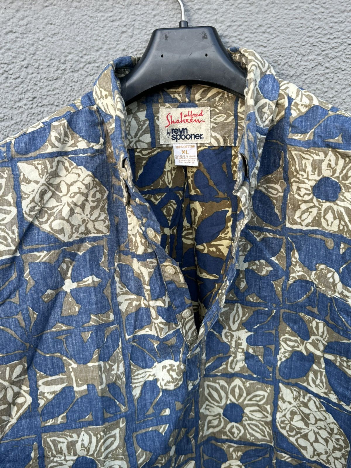 Reyn Spooner × Vintage RARE Reyn Spooner 1/4 Shirt XL Alfred Shaheen Pareau Aloha Size US XL / EU 56 / 4 - 9 Thumbnail