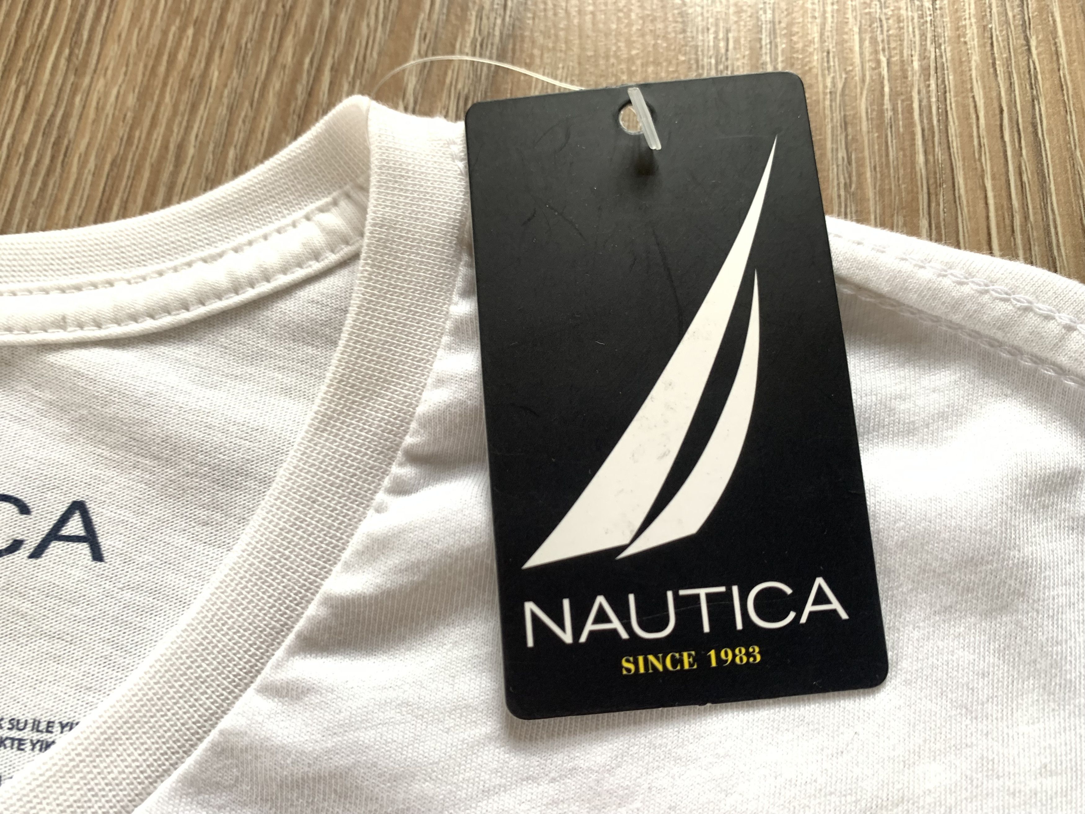 Other Nautica Printed White Cotton T Shirt Size US S / EU 44-46 / 1 - 6 Thumbnail