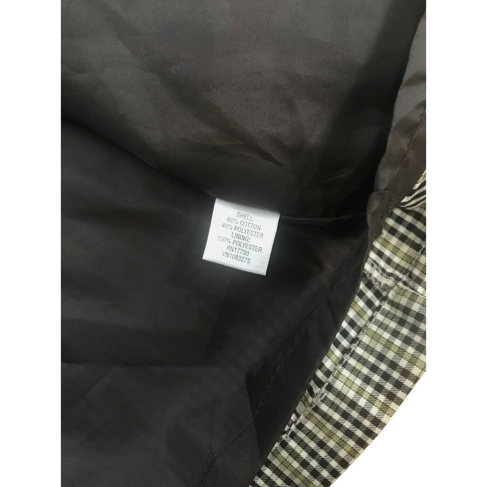 Merona Merona Blazer Jacket Coat SZ S Small Women's Plaid Green Bla Size S / US 4 / IT 40 - 6 Thumbnail