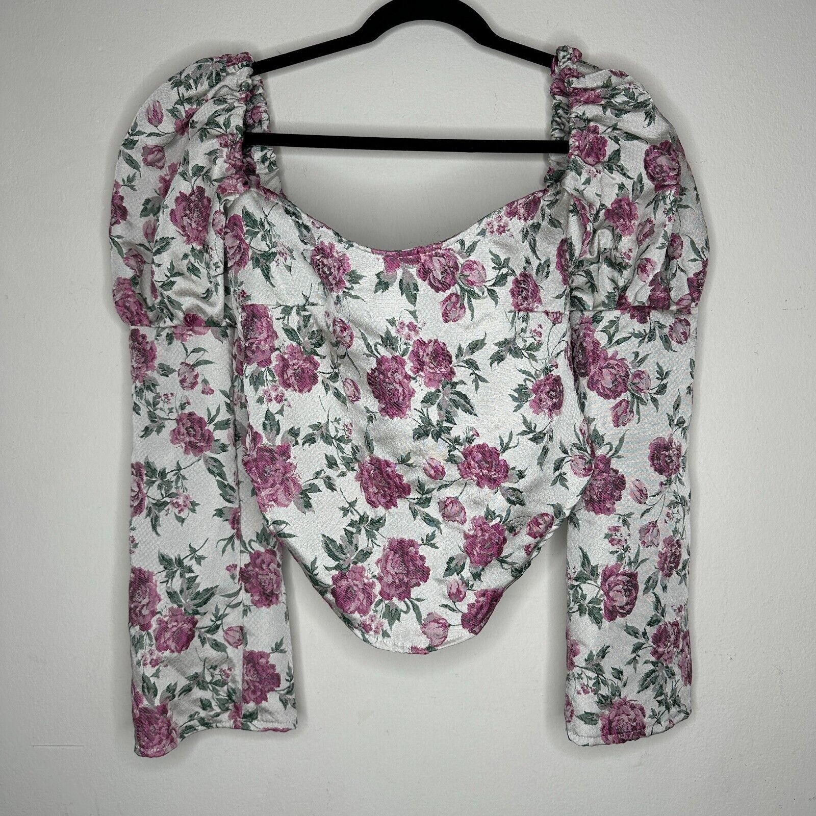 Other Olivia Rose The Label Floral Square Neck Puff Sleeve Crop XL Size XL / US 12-14 / IT 48-50 - 11 Thumbnail