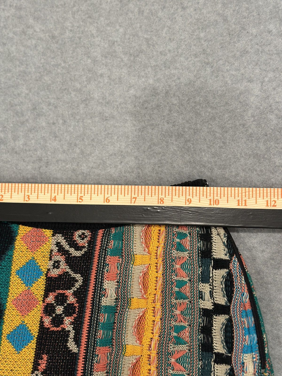 Coogi ARCHIVAL COOGI Australia 3D Knit Wool Skirt - RARE 90s Size 27" / US 4 / IT 40 - 5 Thumbnail