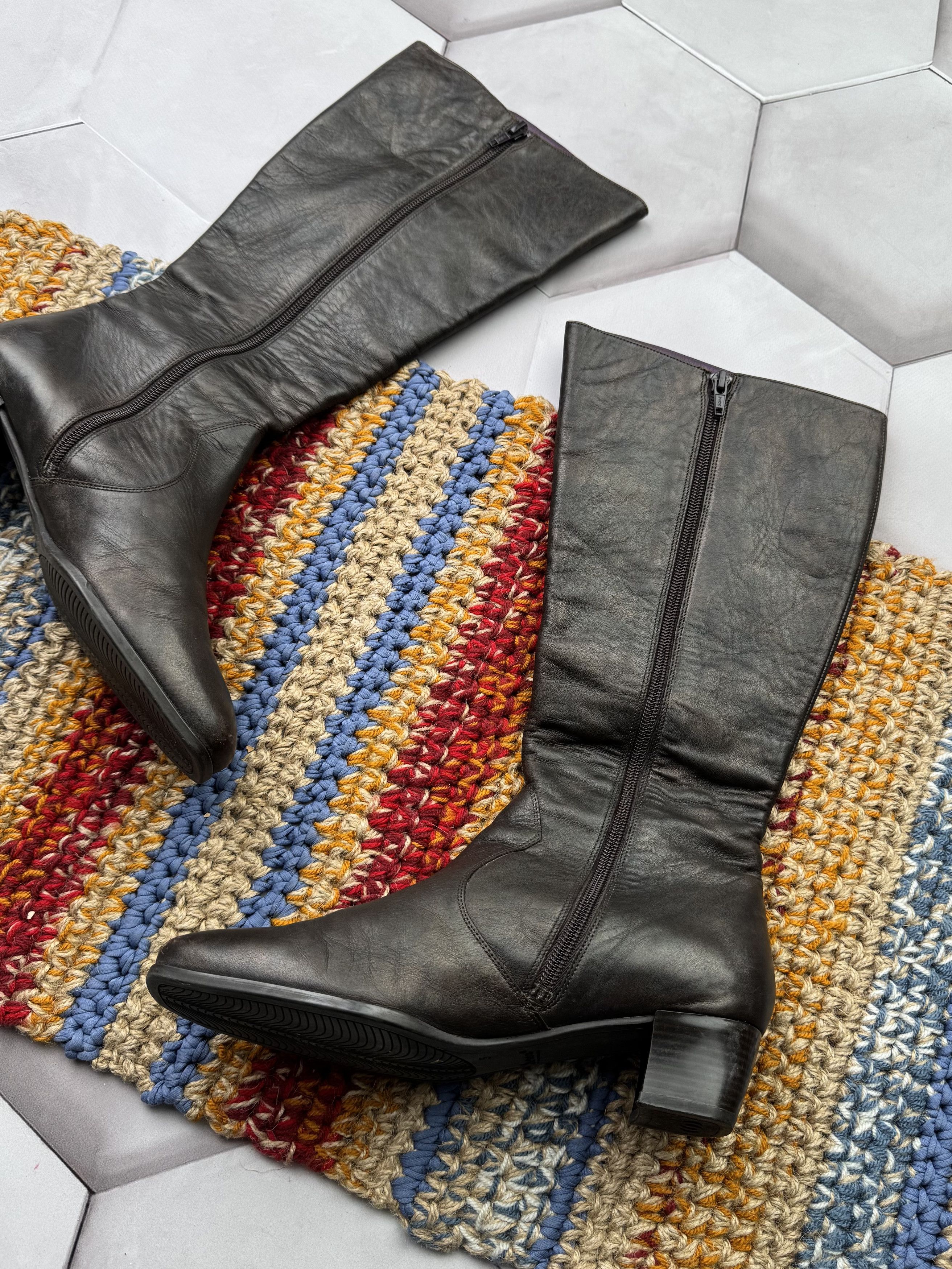 Japanese Brand Vintage Leather Boots Size US 7 / IT 37 - 6 Thumbnail