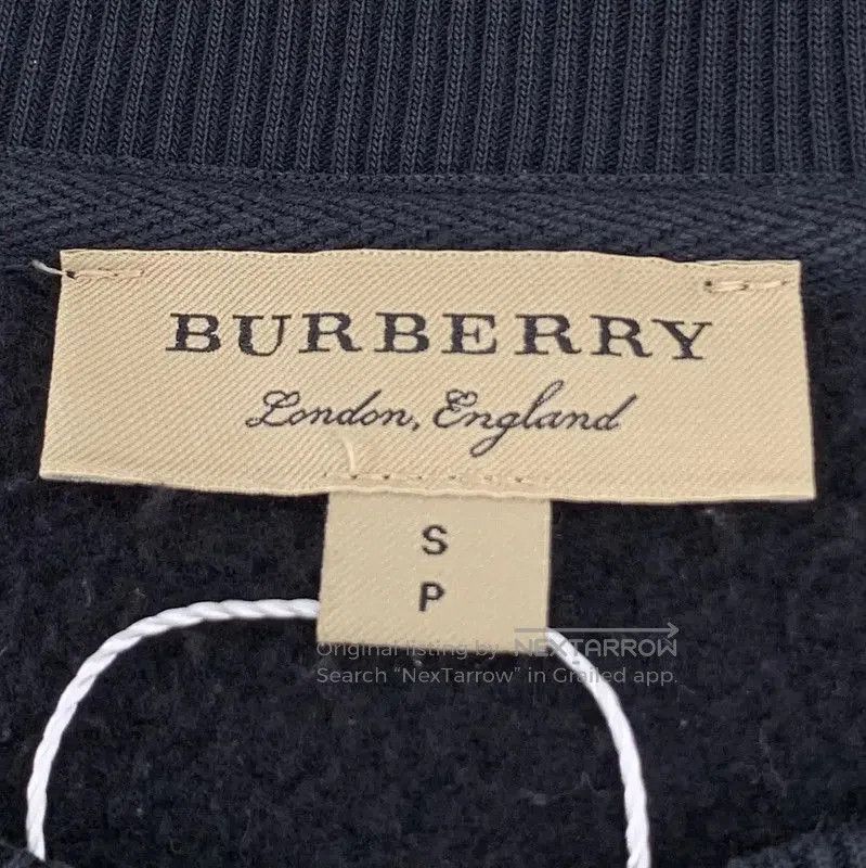 Burberry Burberry Navy Cotton Women's Sweatshirt. Size S / US 4 / IT 40 - 5 Thumbnail